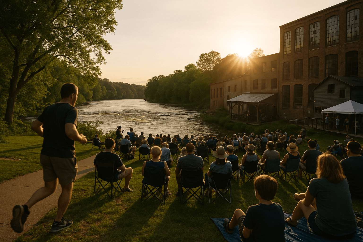 Saxapahaw, Riverfront Culture Fuels Local Economy and Community Health