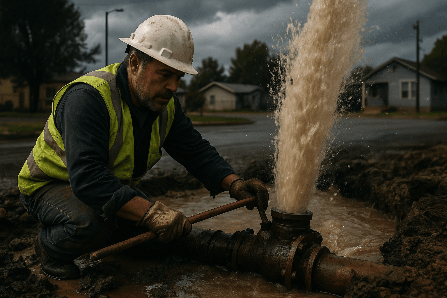 Eagar Restores Water After Break, South Side Service Interrupted