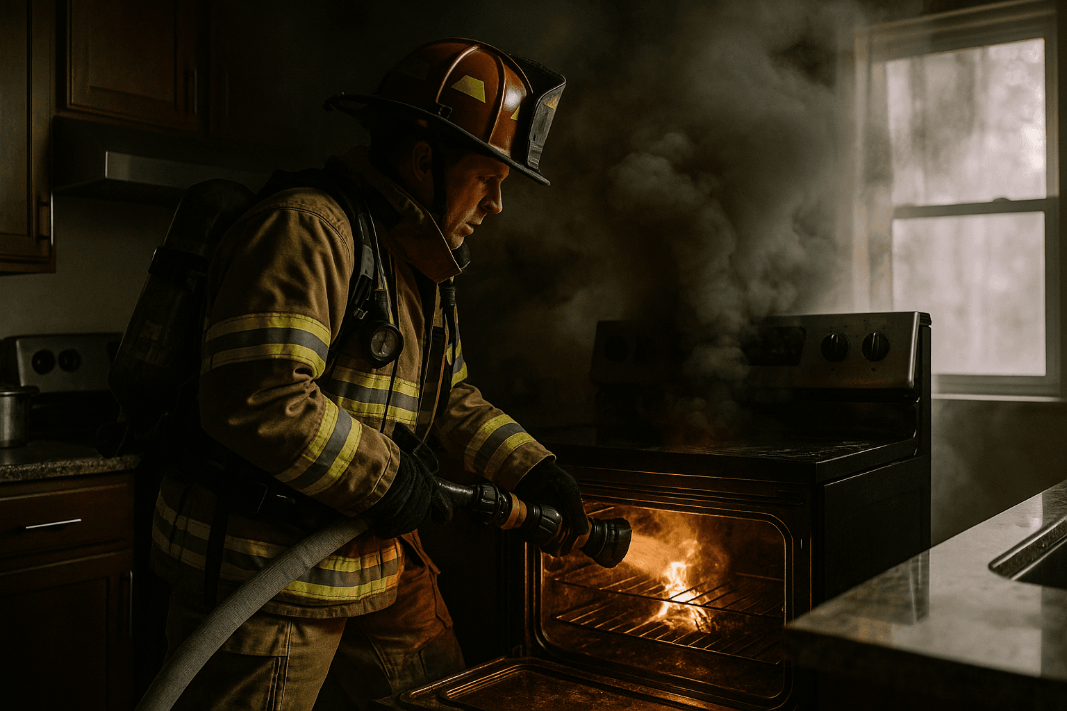 Oven Fire Extinguished Quickly in Northeast Jamestown No Injuries