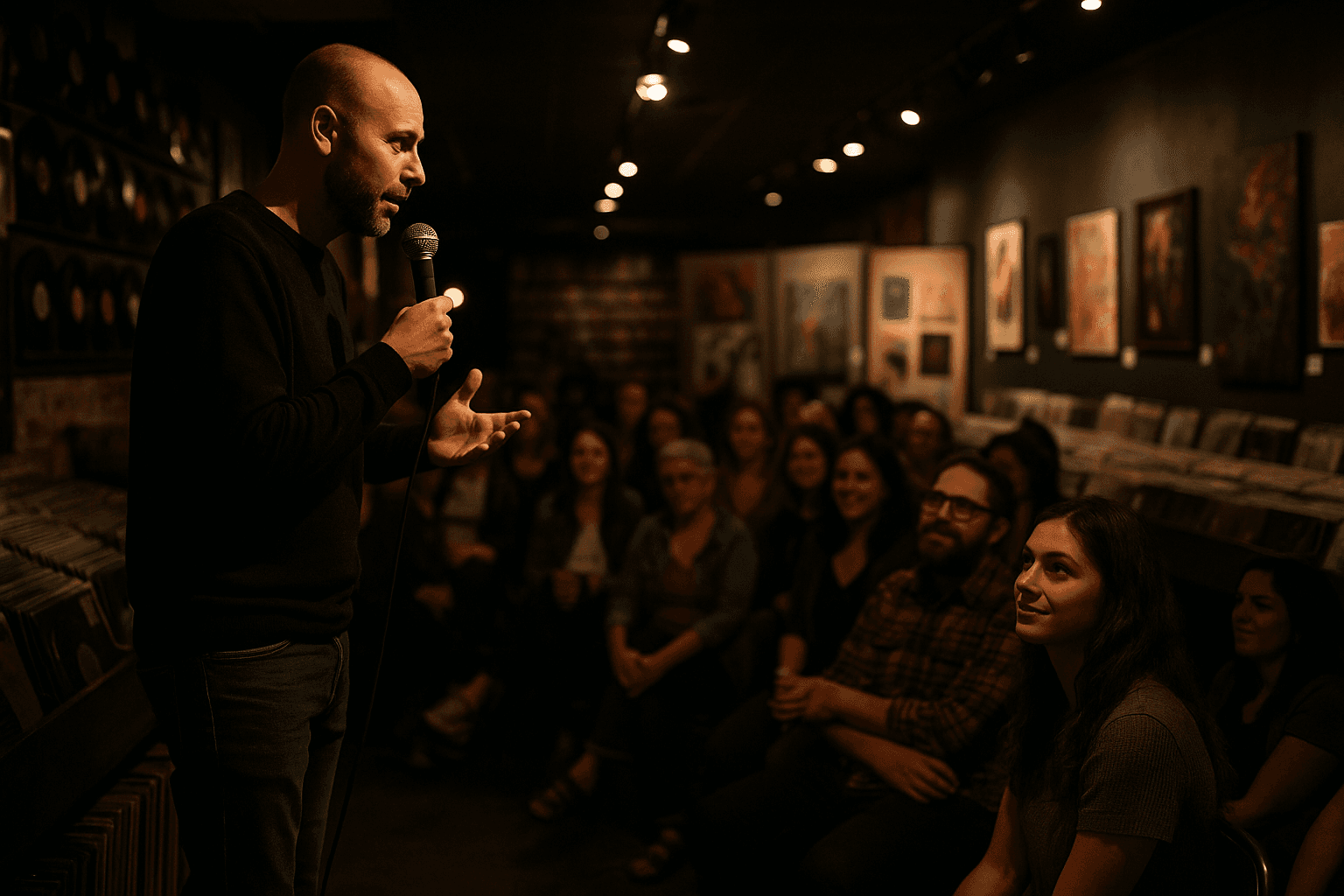 Stand Up and Indie Art Return to Pizza Records, Boosting Local Scene