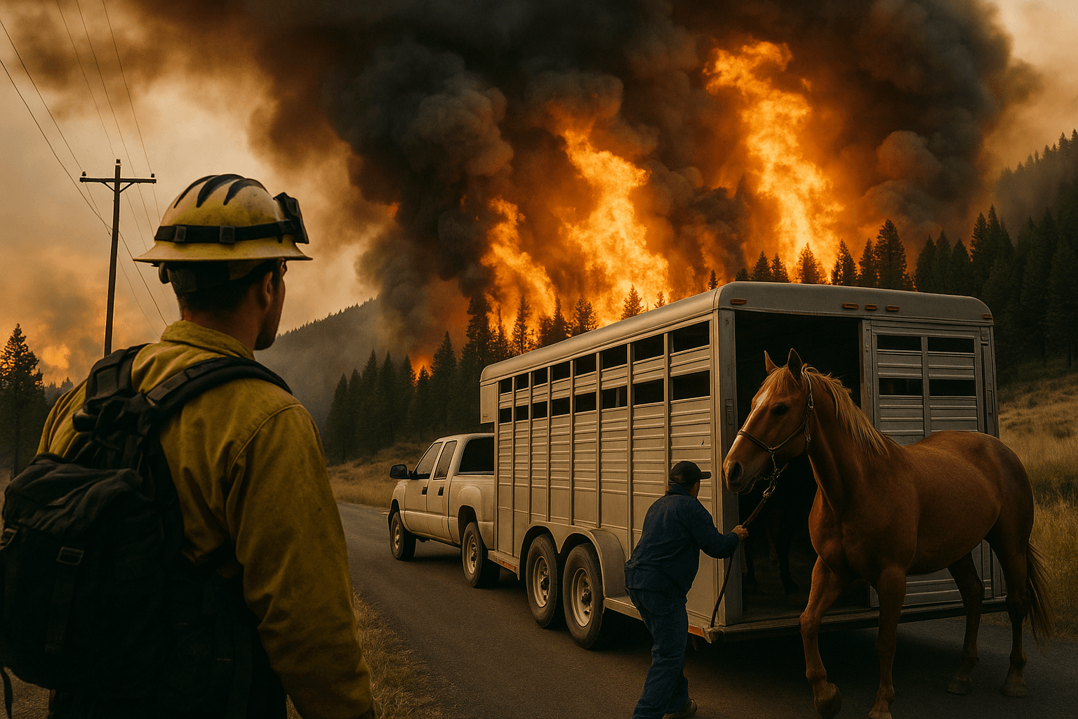 Horsefly Fire Forces Evacuations Near Lincoln, Burns 1,500 Acres