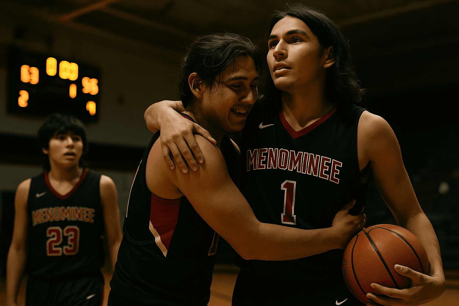 Menominee Nation Boys Basketball Wins, Seniors Lead Team to Victory