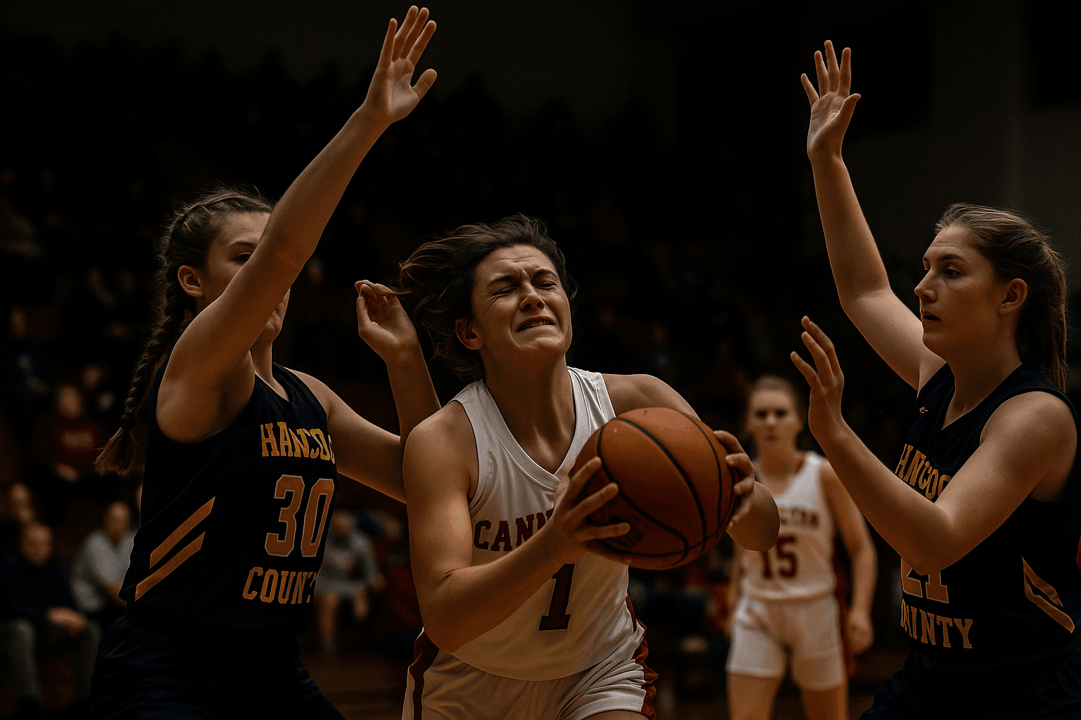 Hancock County dominates Cannelton girls basketball, final score 53, 9