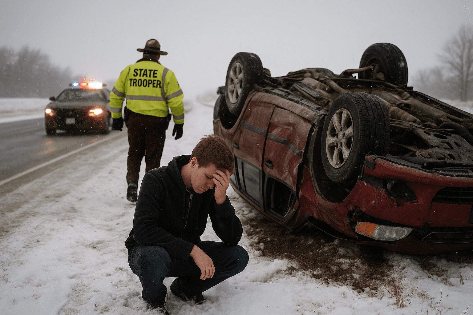 Winter Crash on Interstate 94 Injures Young Driver Near Otter Tail