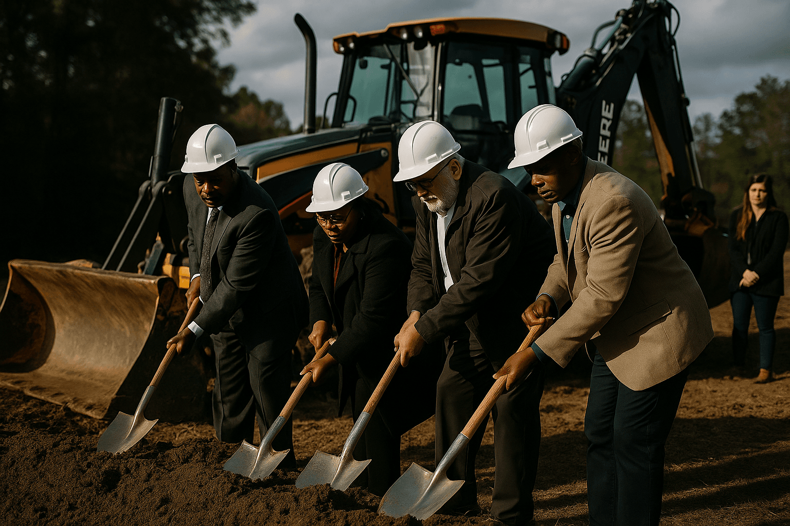 Bamberg County Marks Arrival of New Tractor, Hosts Groundbreaking