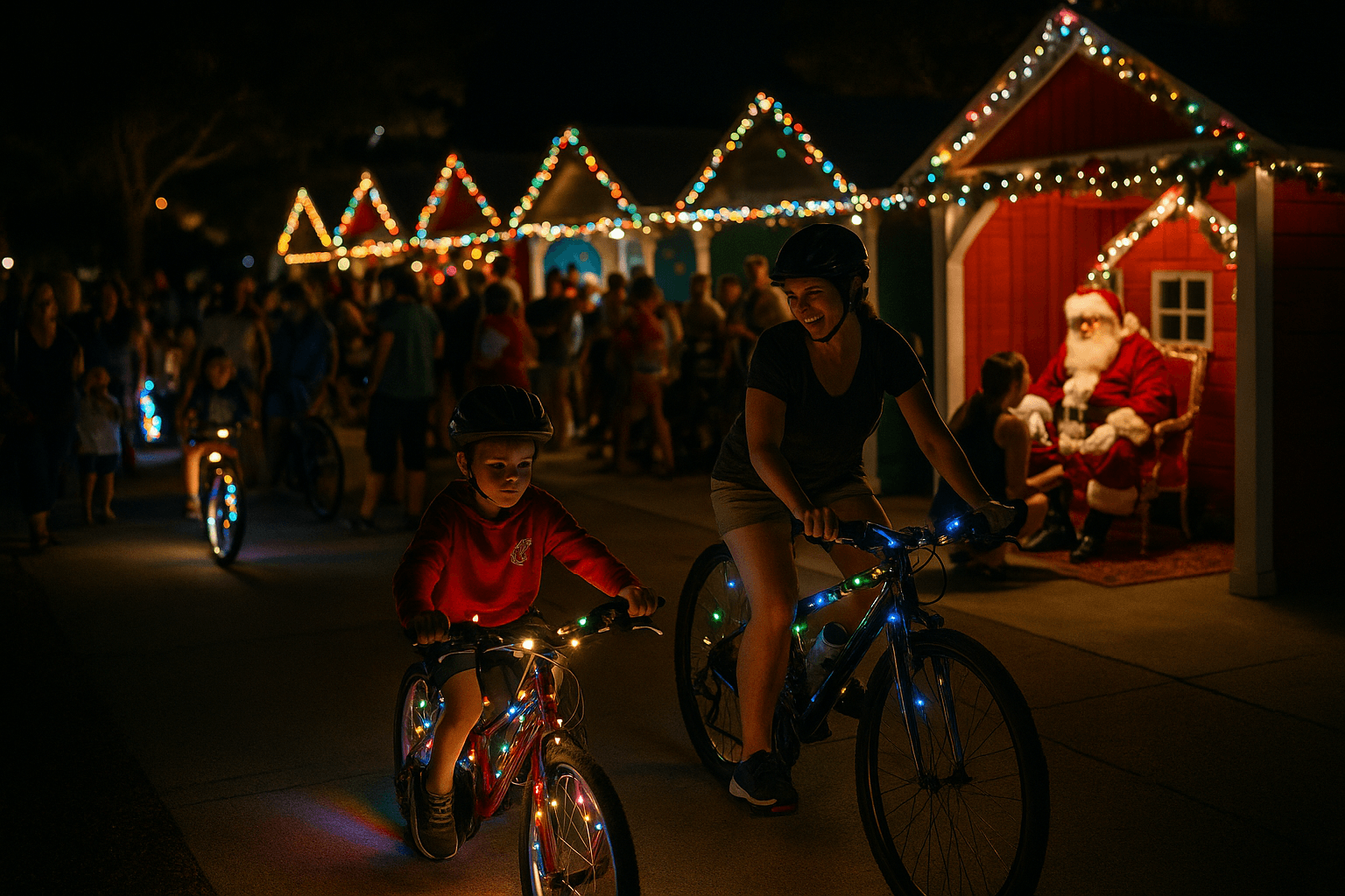 Holiday Village and BeLighted Bike Ride Raise Funds for Families