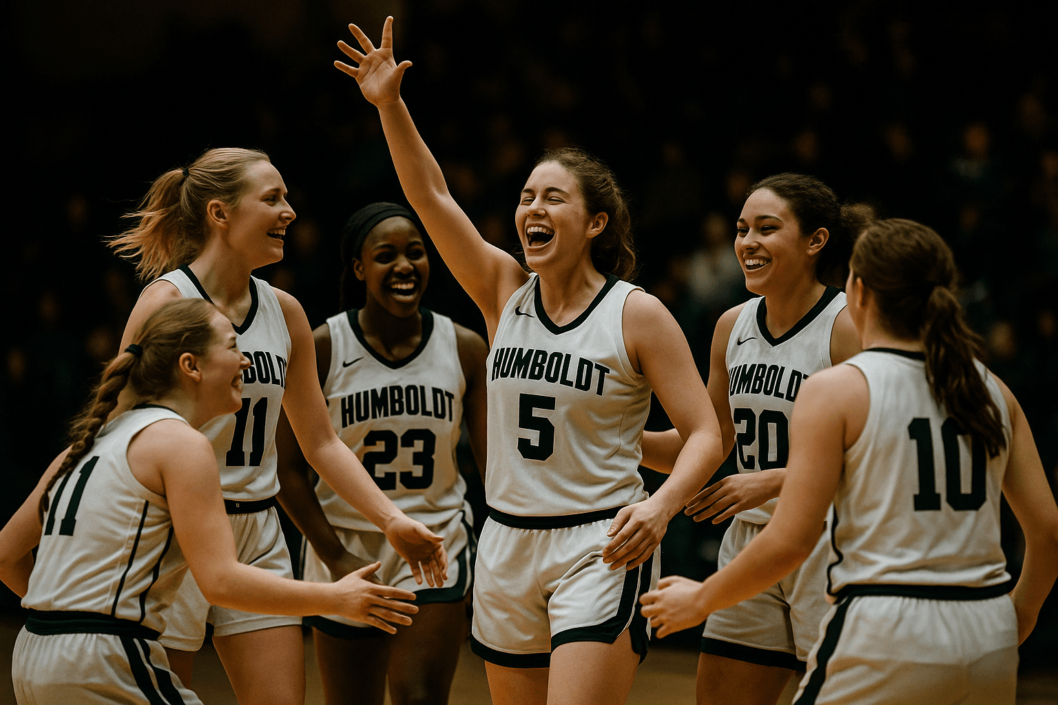 Humboldt women finally win, six players score in double figures