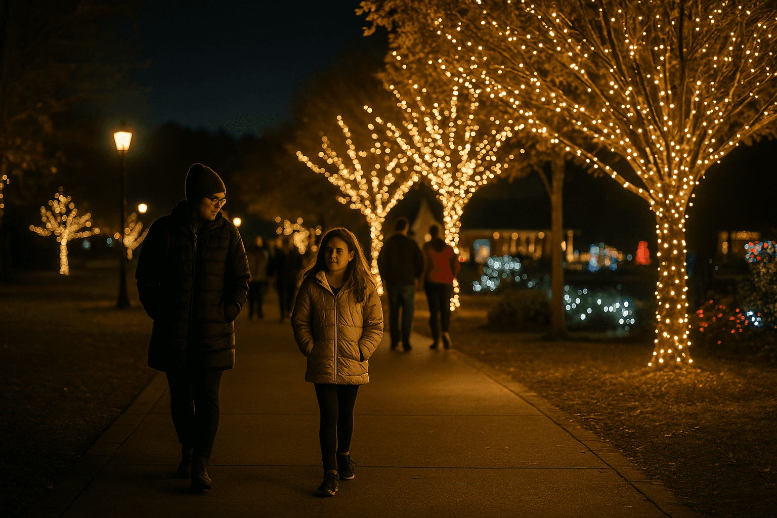 Wake Forest Lights Up Joyner Park, Free Evening Walks Continue