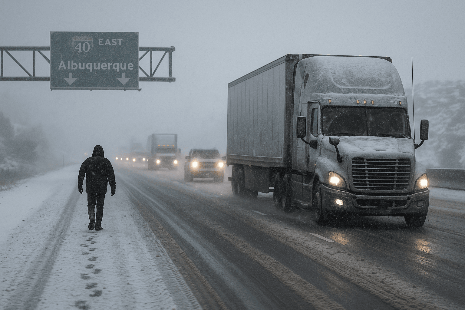 Winter Storm Snarls Travel Across McKinley County, Interstate 40 Impacted