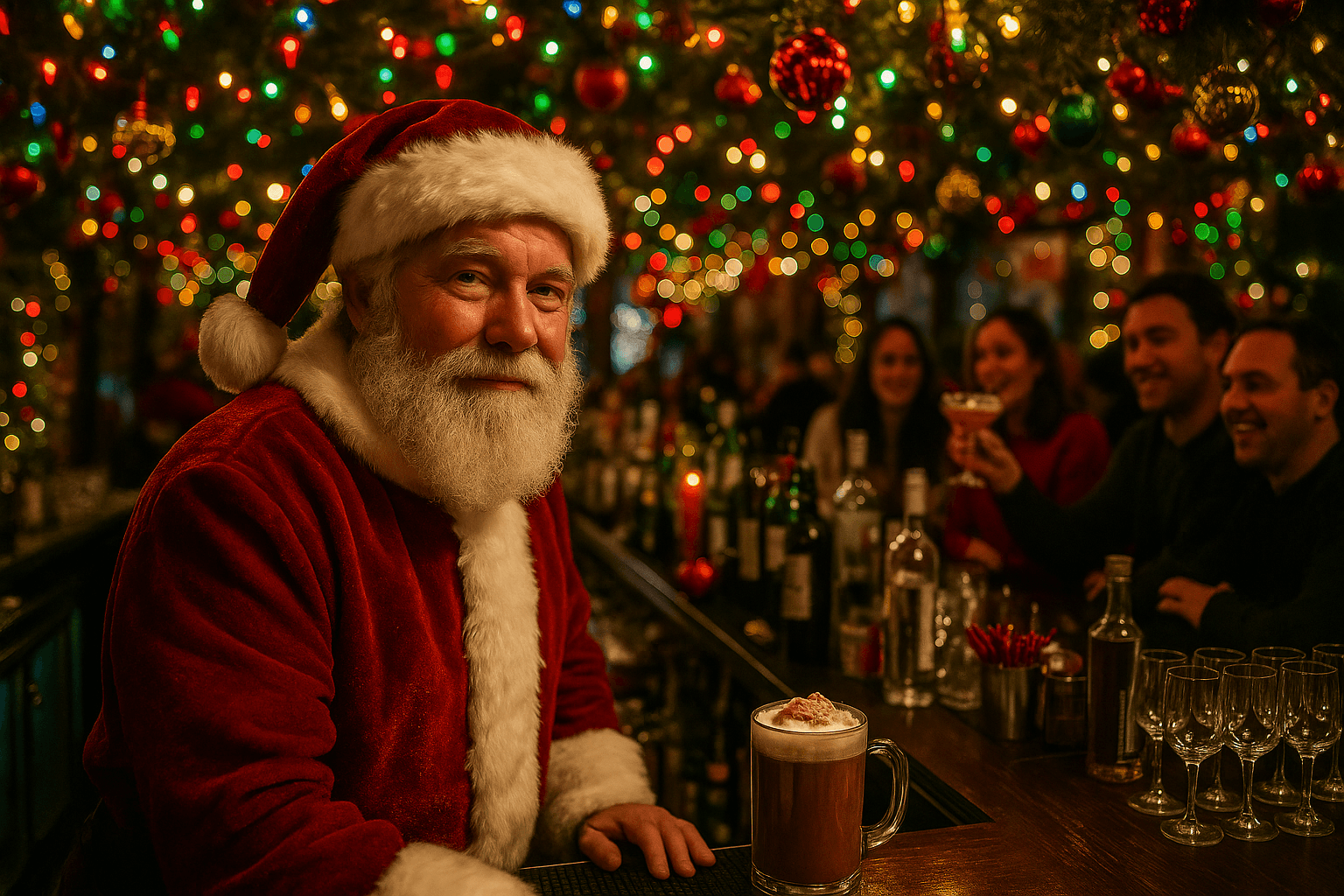 Holiday Pop Up Bar Santa Brings Festive Flavors to Hampden