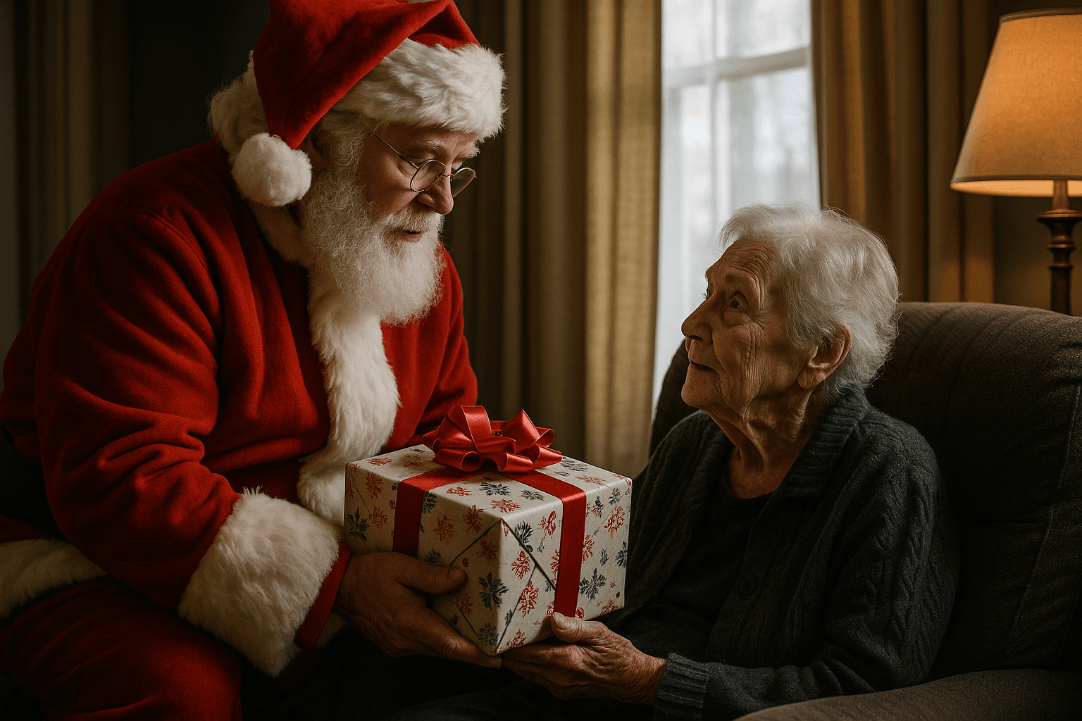 Giving Tuesday Santa for Seniors Brightened Holidays for Older Adults