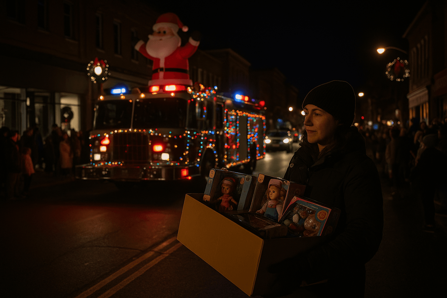 Middletown Holiday Parade Brings Toys, Traffic and Community Spirit