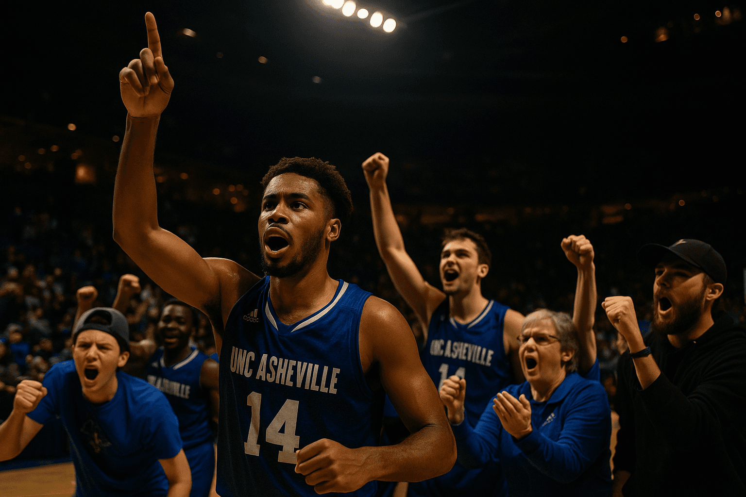 UNC Asheville Wins 82 77, Rally Boosts Buncombe Community Spirit