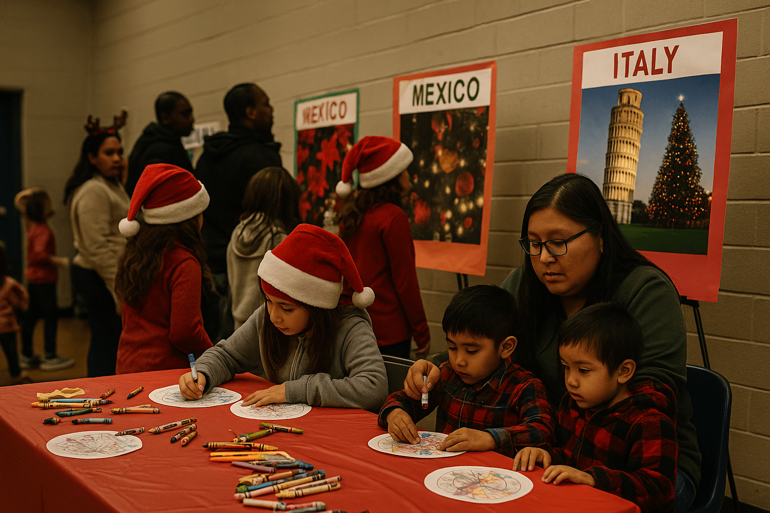 Chee Dodge Elementary hosts Christmas Around the World family night