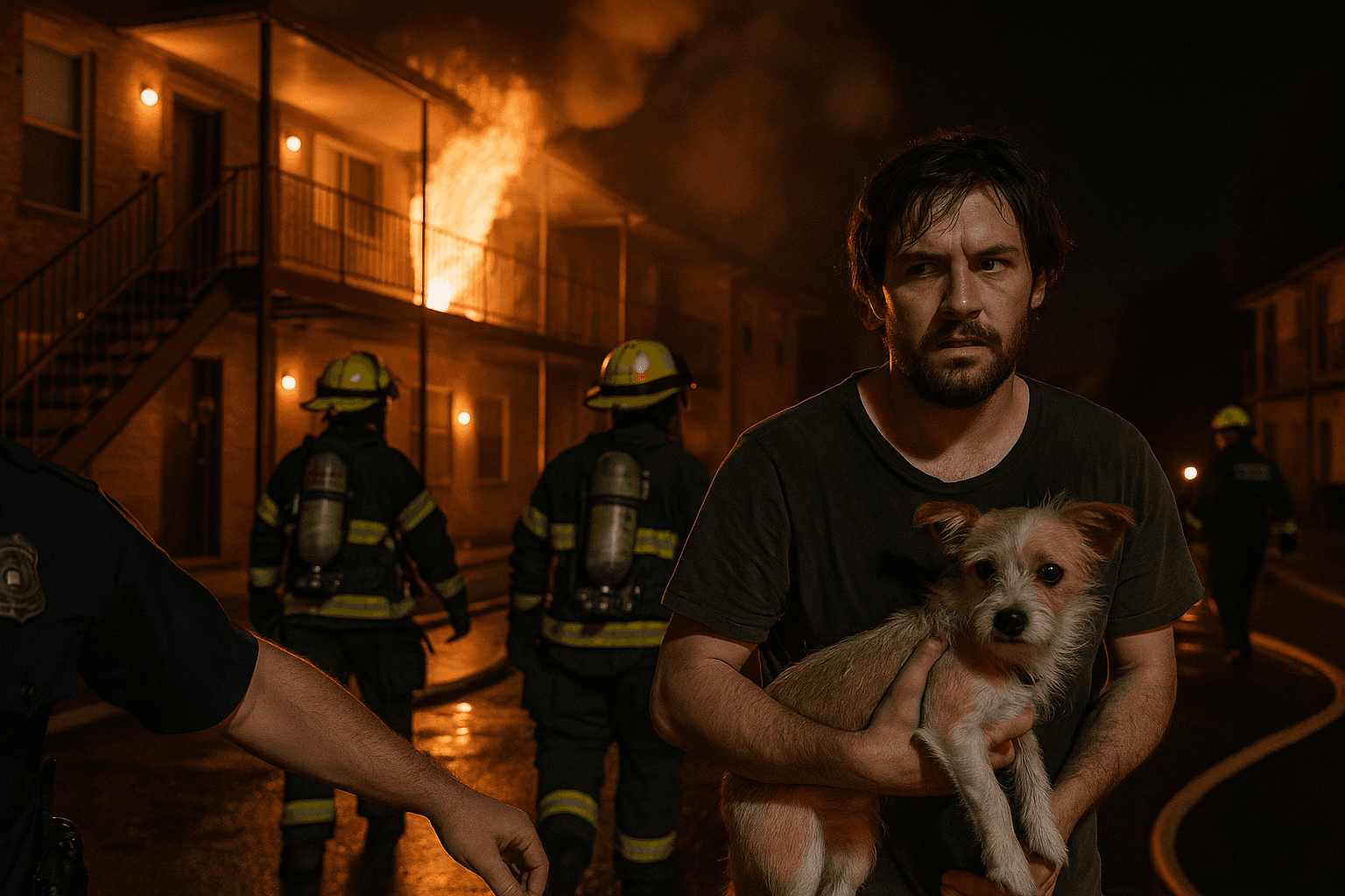 Laurel Man Charged After Dog Thrown, Two Alarm Fire