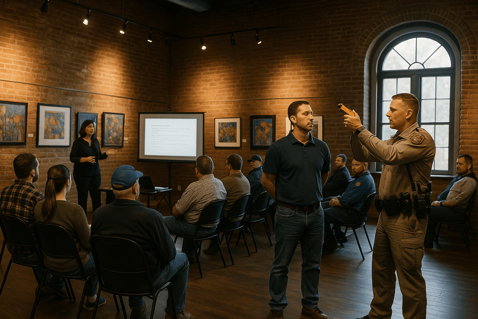 Arts Center Becomes Civic Hub, Hosts Grant Training and Safety Demo