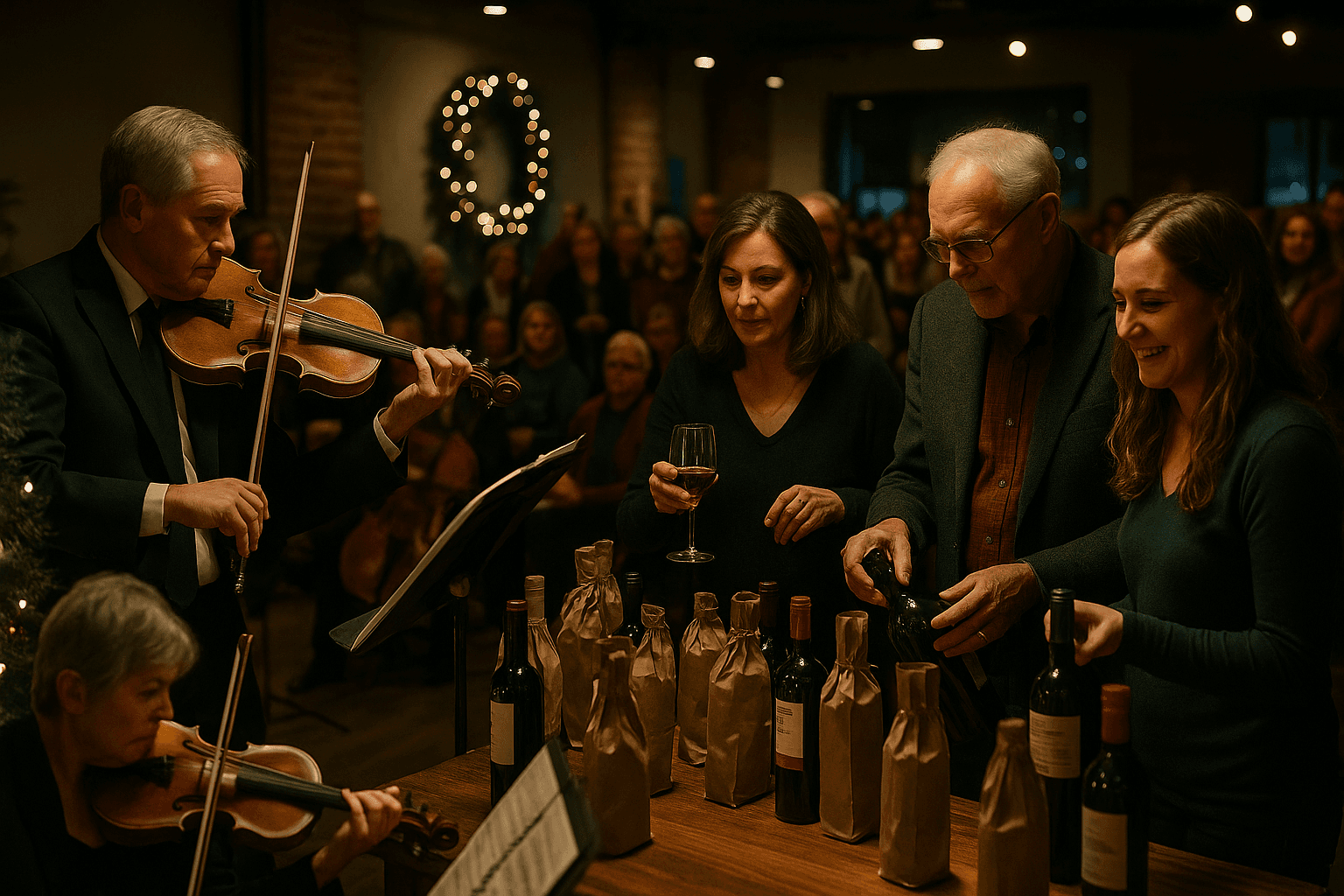 San Juan Symphony Raises Funds, Community Gathers at Jingle Mingle