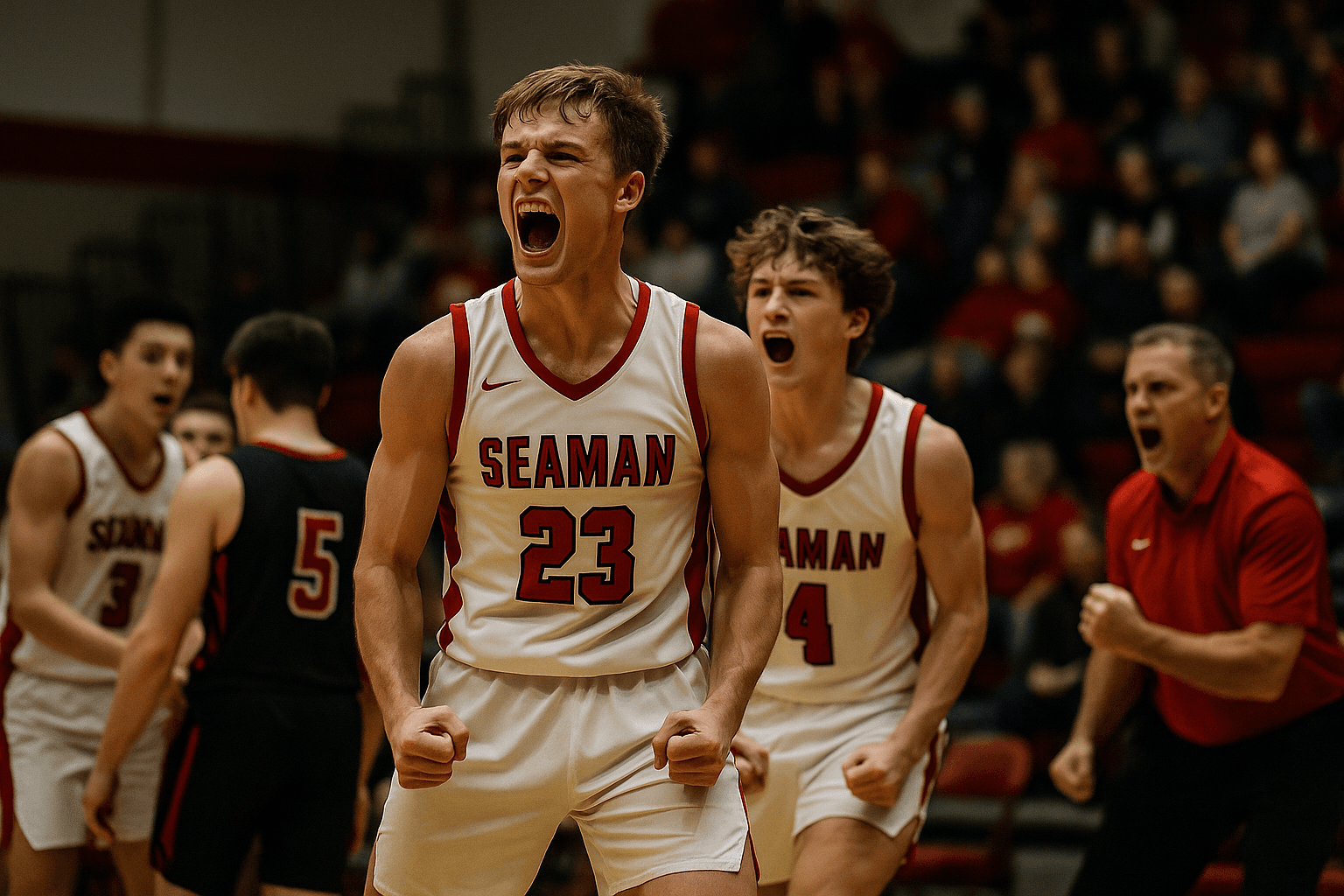 Seaman Defeats Manchester 50 42, Local Season Stakes Rise