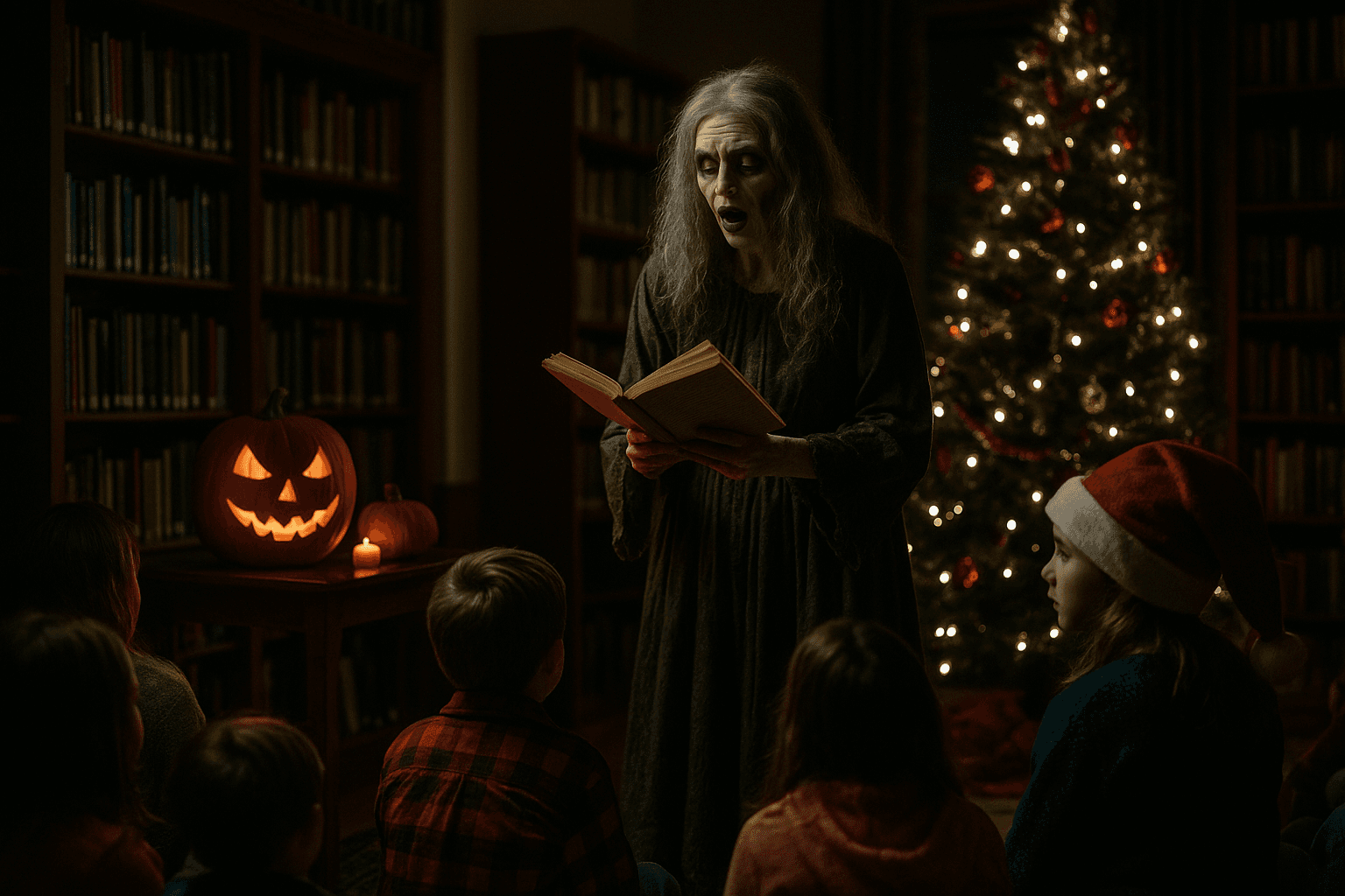 Abbott Library hosted seasonal Frights Before Christmas, families invited