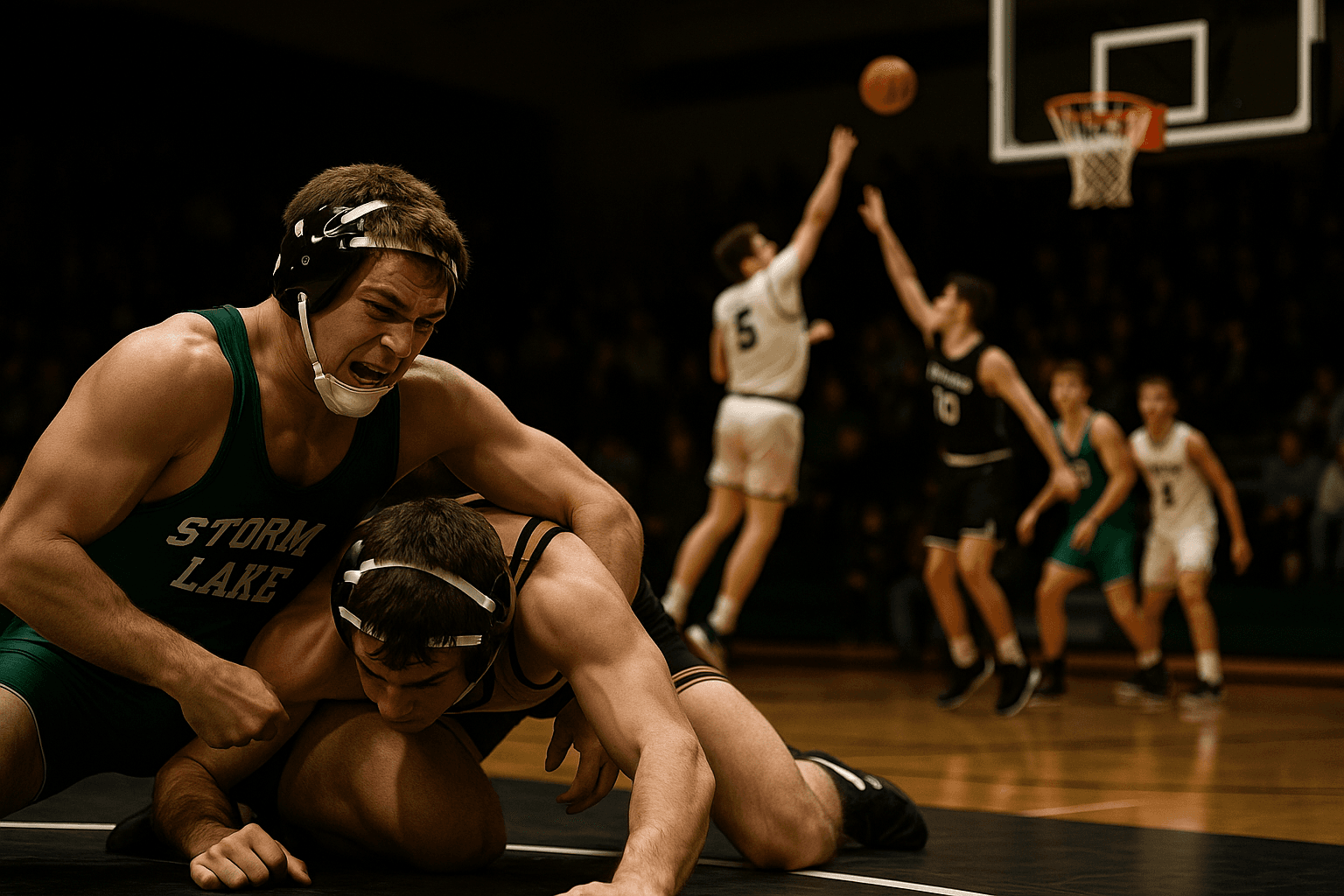 Storm Lake Dominates Local Wrestling, Prep Basketball Scores Reported