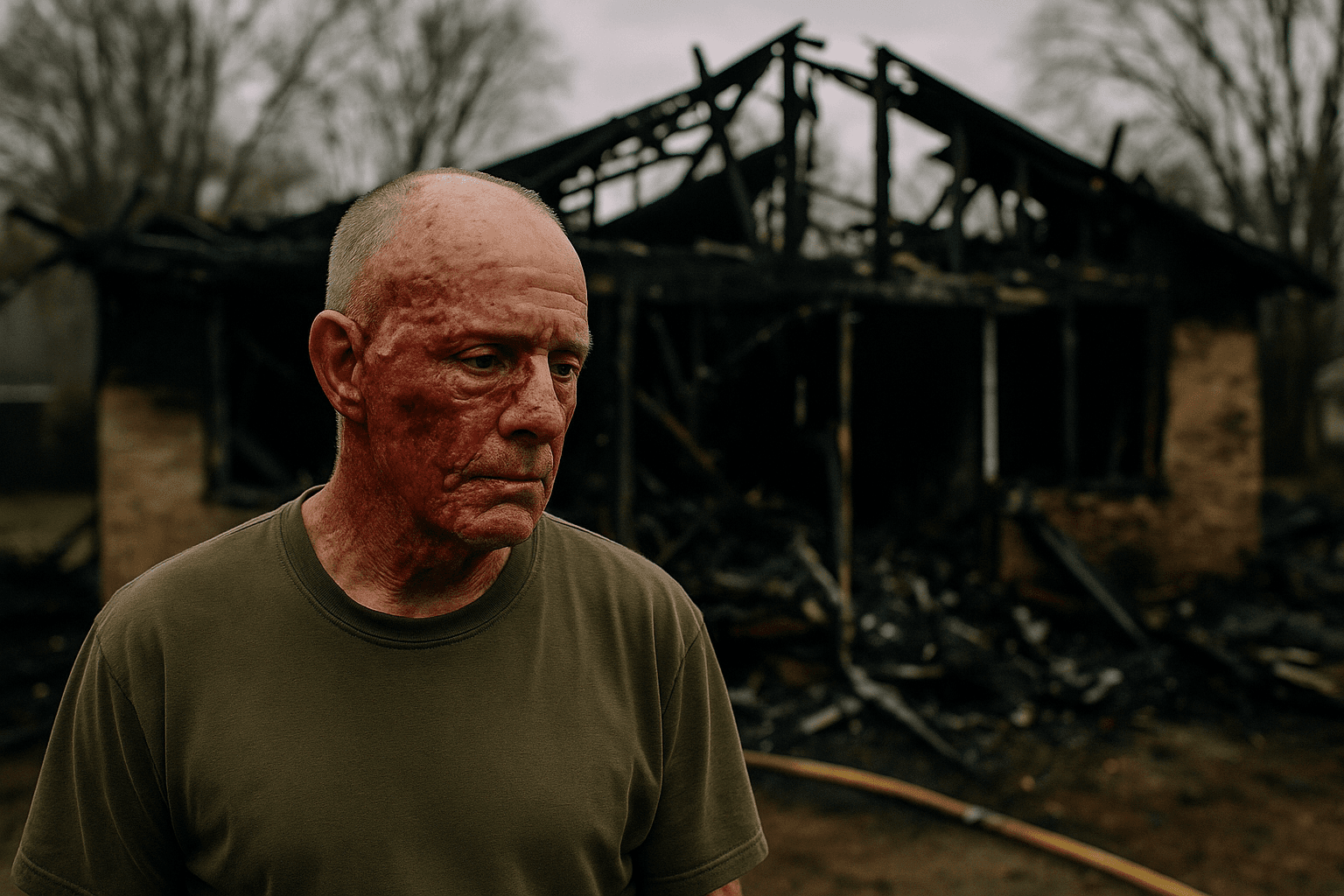 Dale Veteran Severely Burned, Home Destroyed, Community Rallies