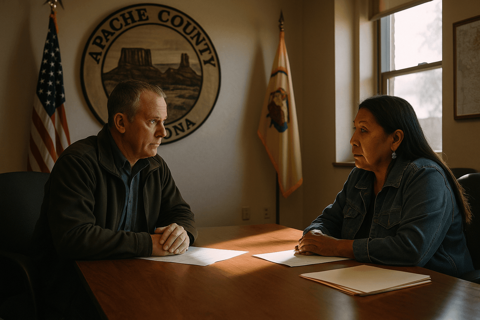 Apache County Services Centered in St. Johns, Coordination with Navajo Nation