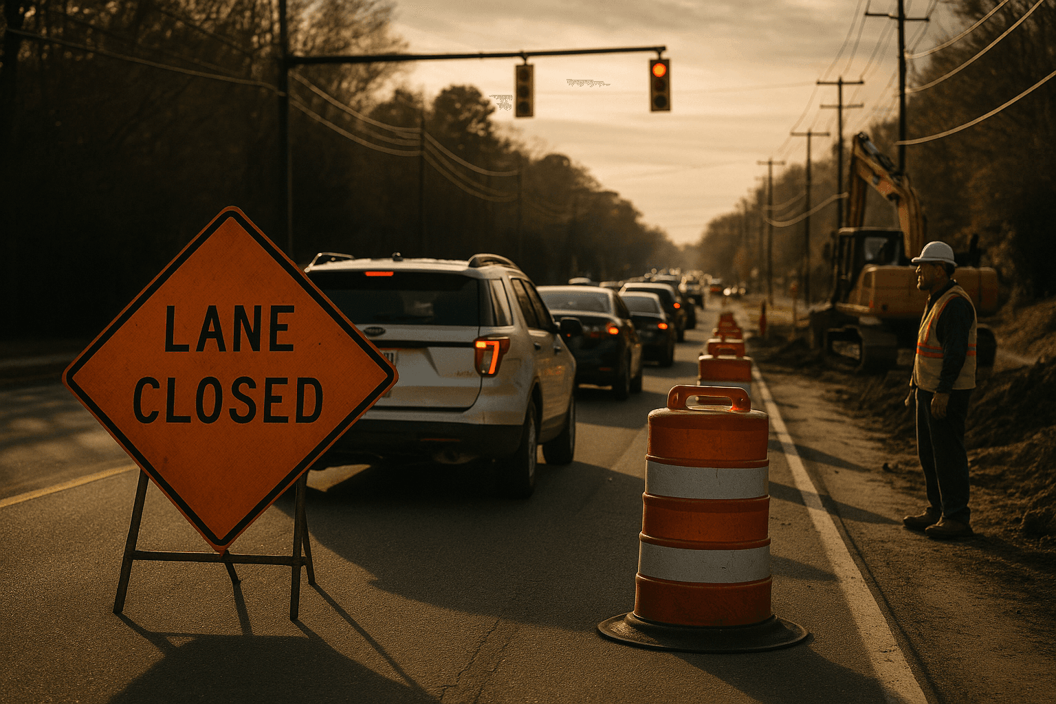 Lane Closures on Pisgah Church Road Affect Guilford County Commuters