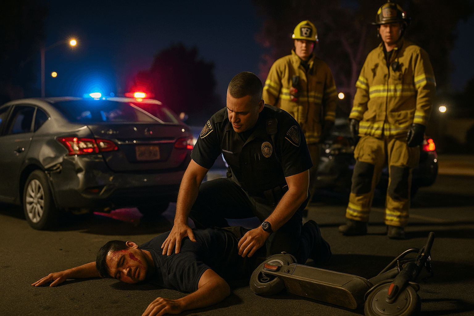 Scooter Rider Seriously Injured After Multi Vehicle Crash in Central Fresno