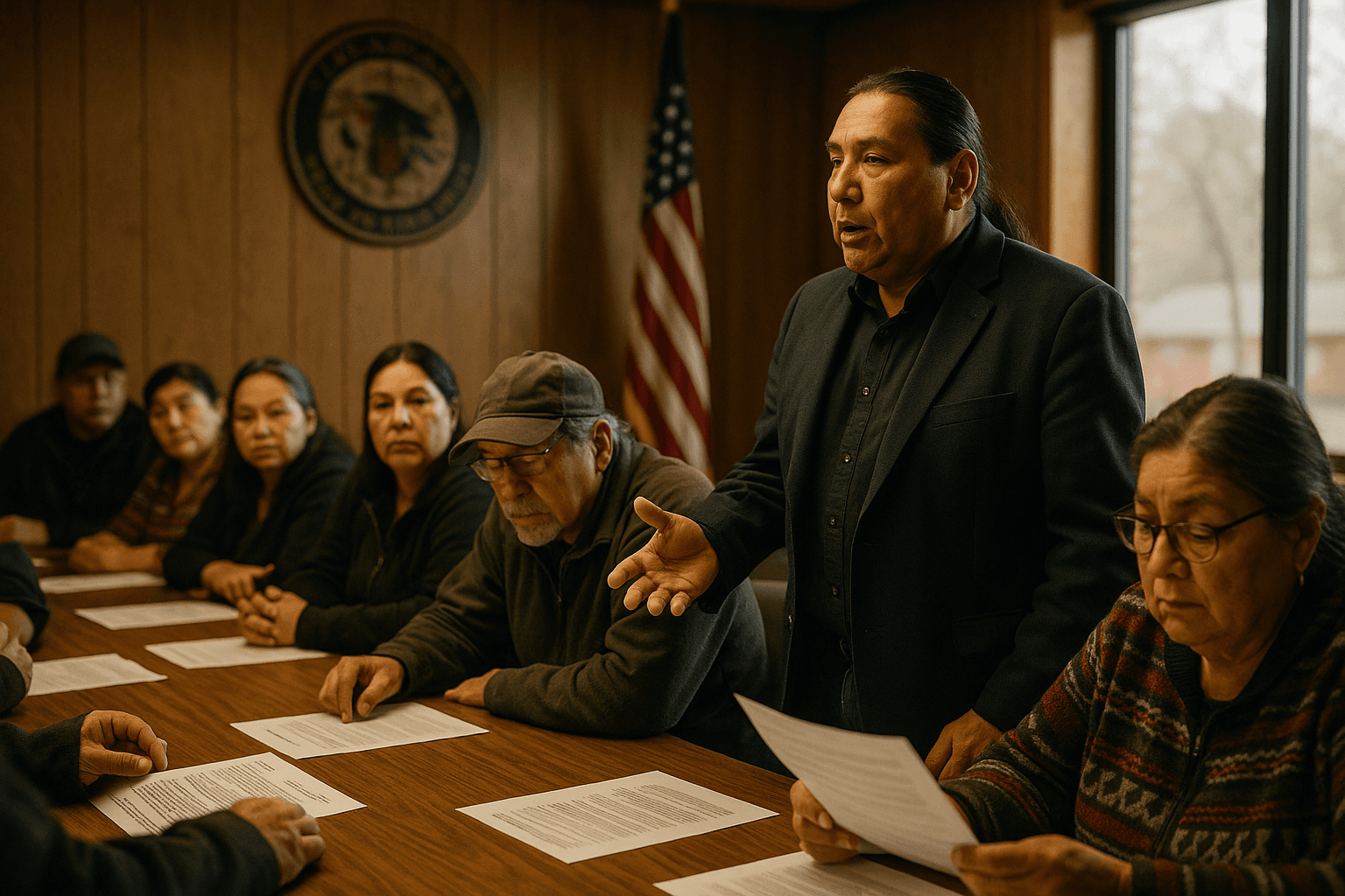 Keshena Legislative Community Meeting Convenes, Tribal Members Reviewed Agenda