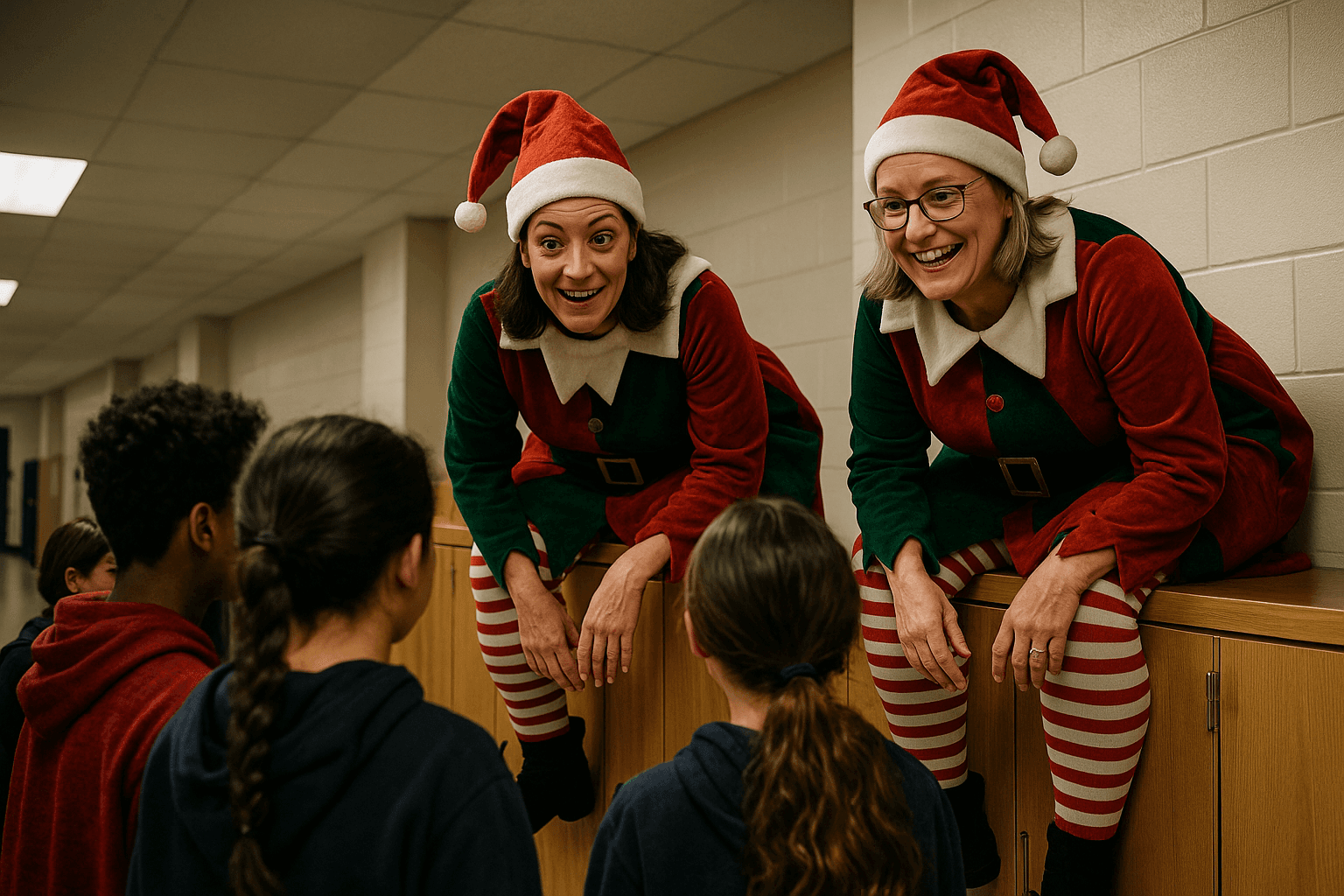 Elves on the Shelves Bring Holiday Cheer to Goochland Middle