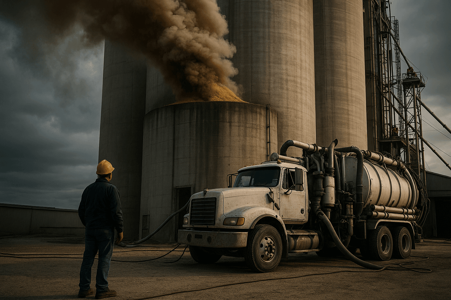 Smoldering Grain in Albert City Silo, AgState Works to Remove