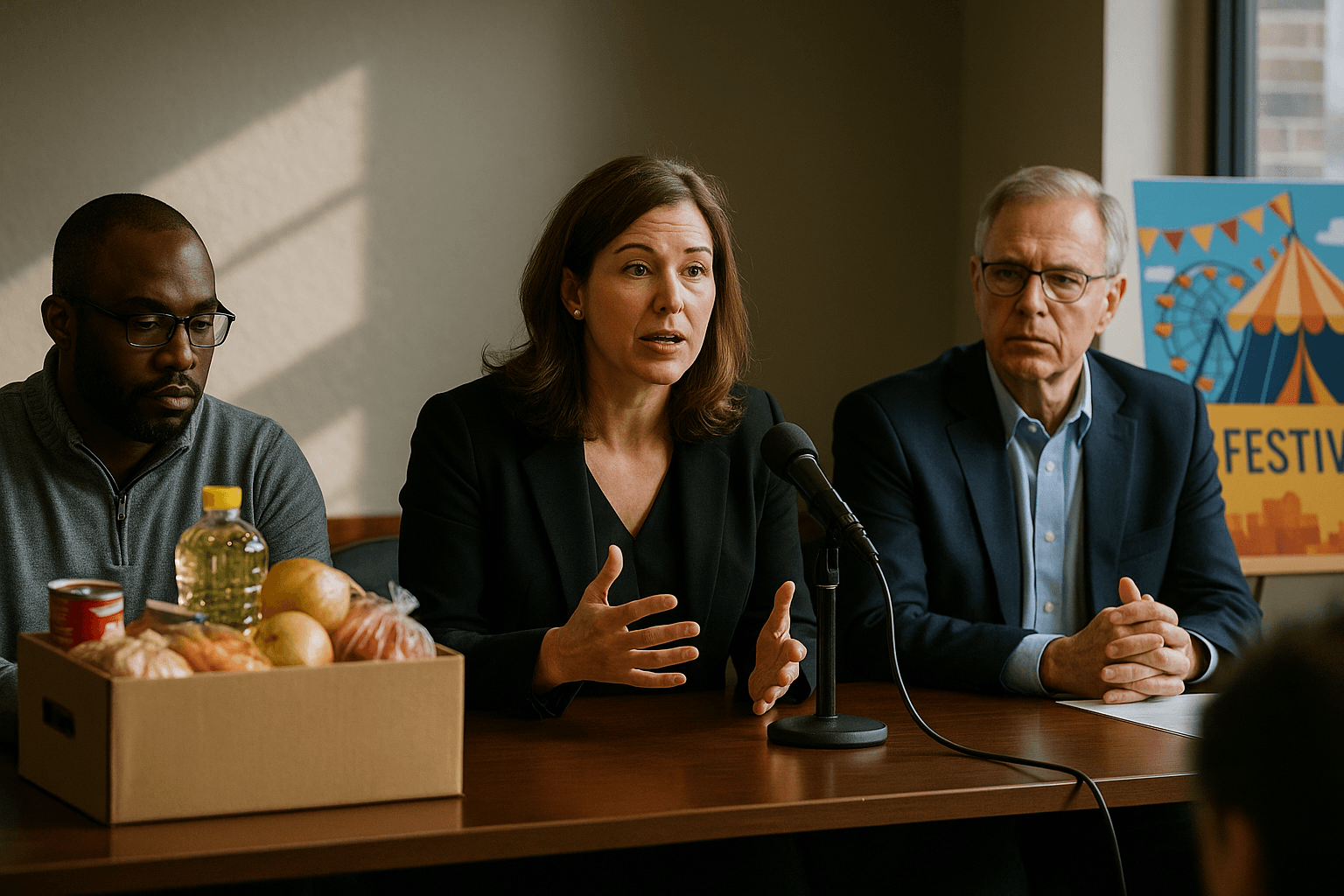 Local groups announce food aid, health hire, and festival funding