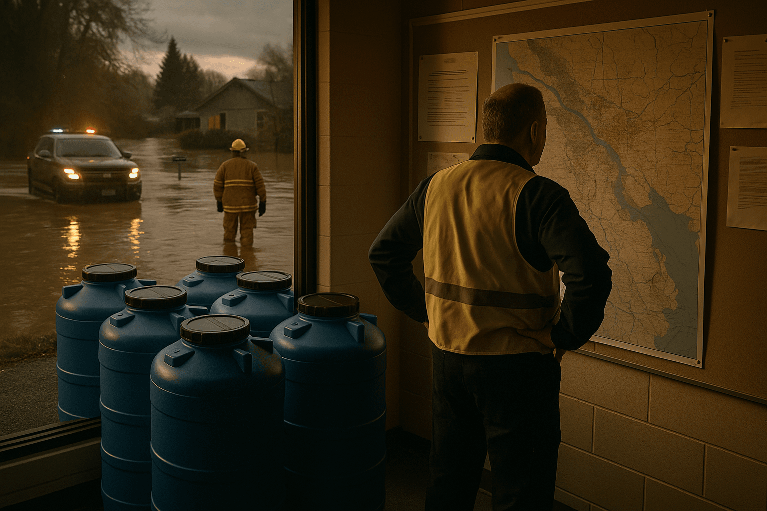 Oak Harbor Activates Emergency Center, Prepares Water Reserves Amid Flooding