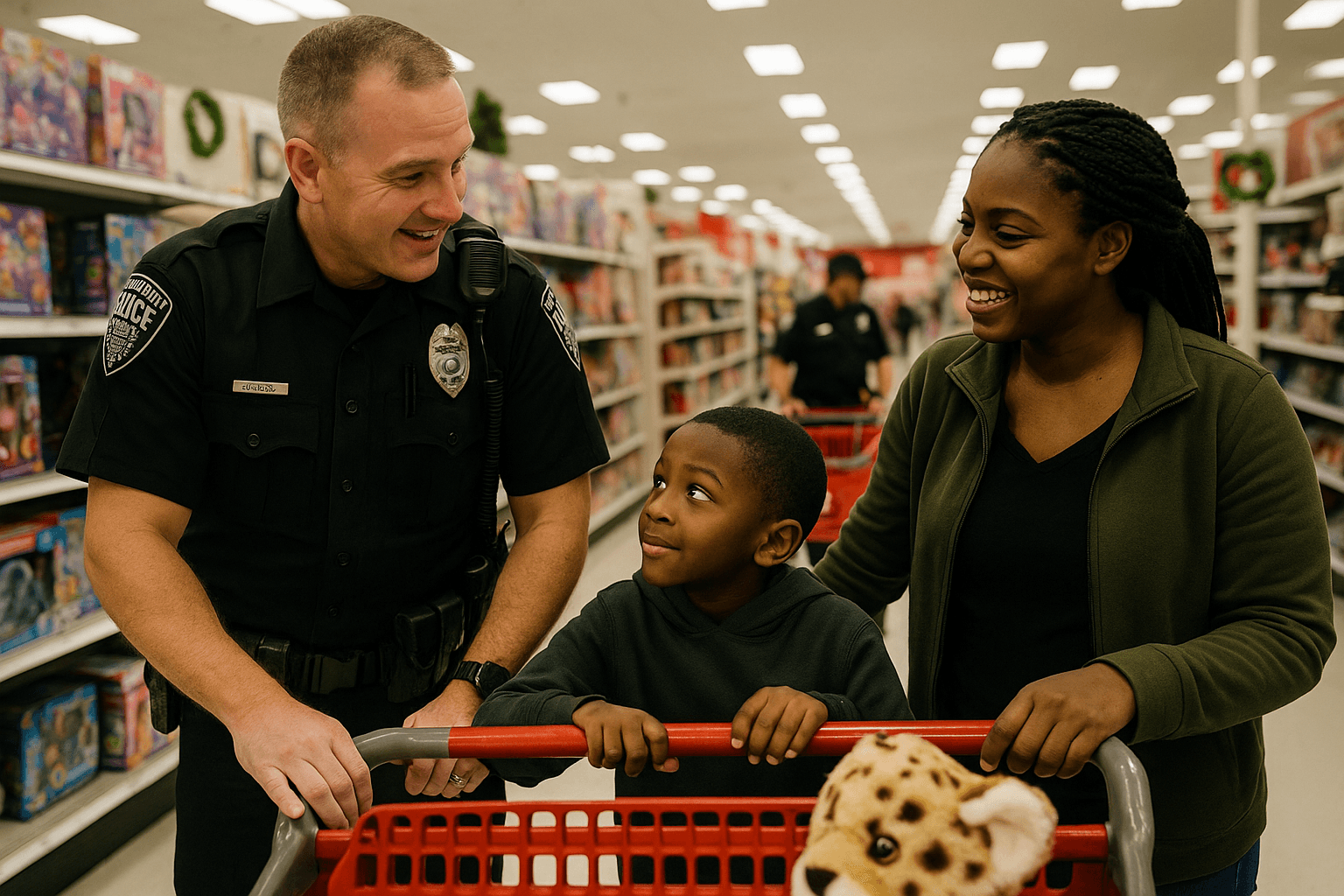 Raleigh Officers Shop With Families, Strengthening Community Ties This Holiday