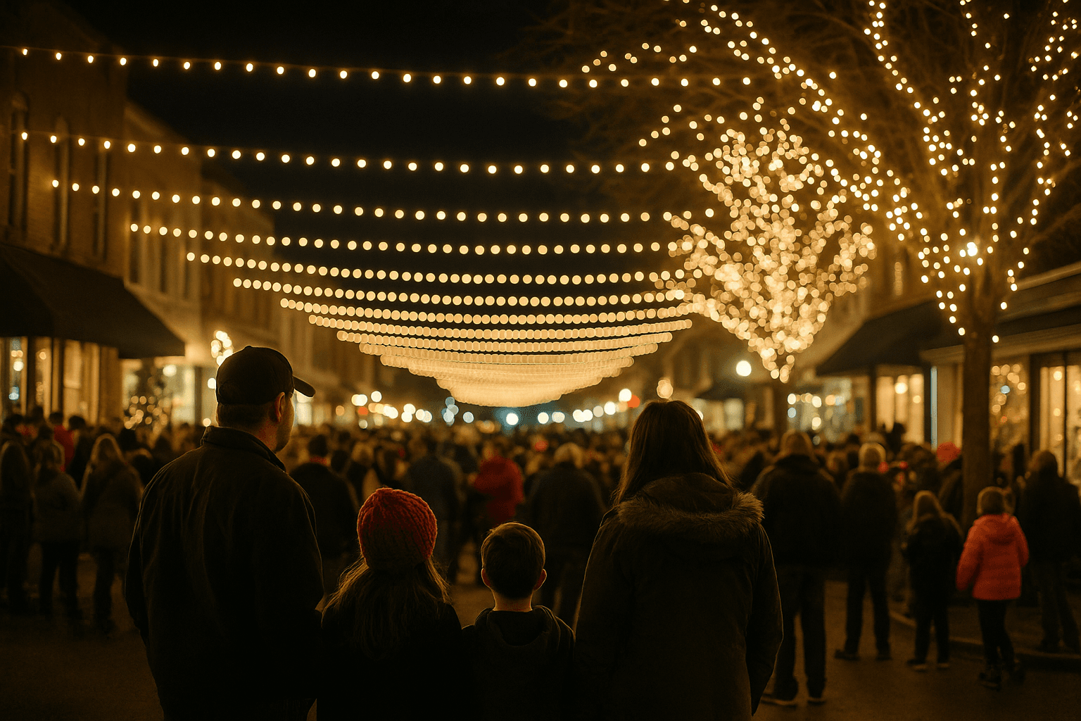 Farmersville lights draw crowds, merchants report strong community support