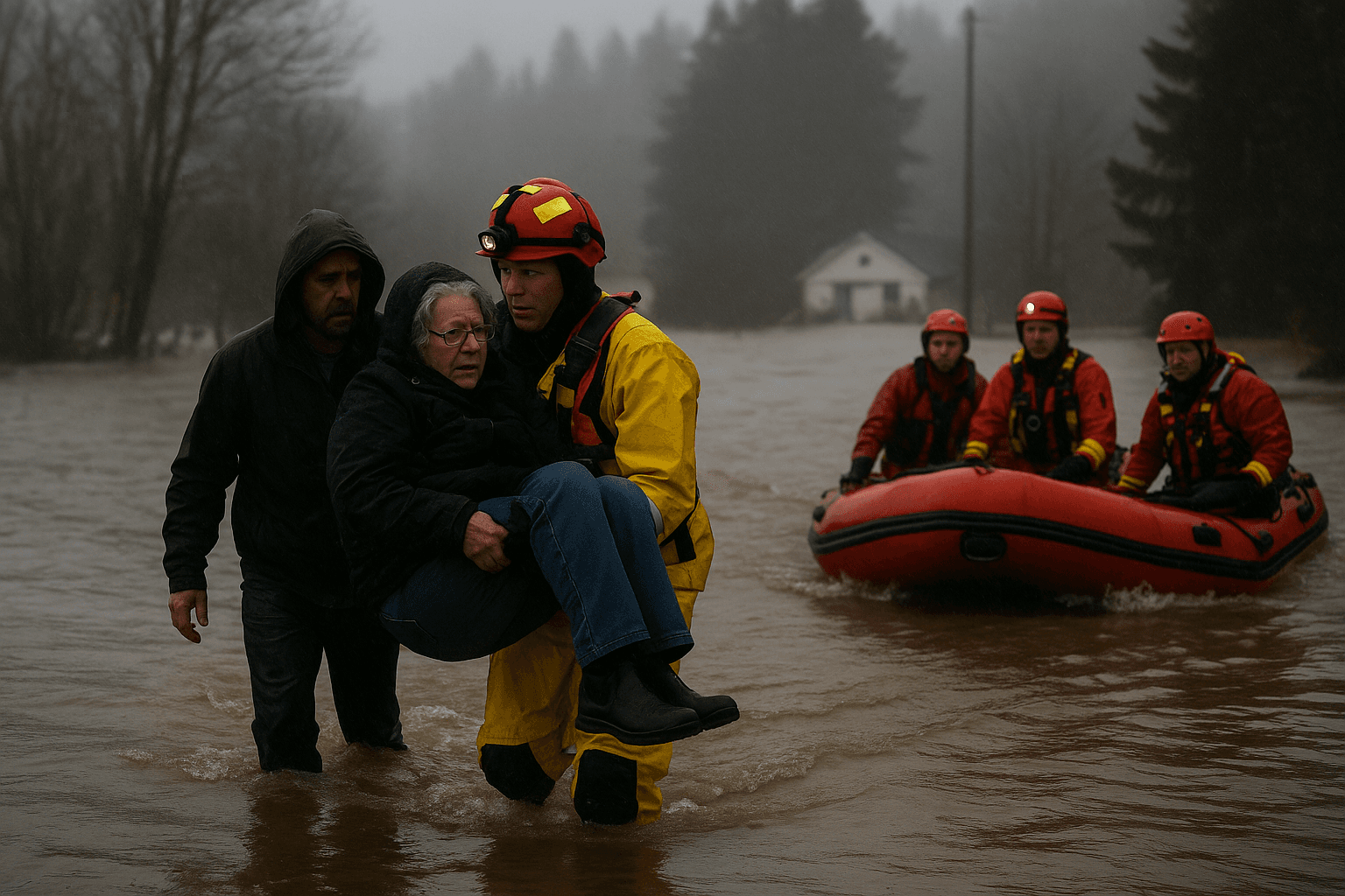 Atmospheric river floods western Washington, tens of thousands evacuated