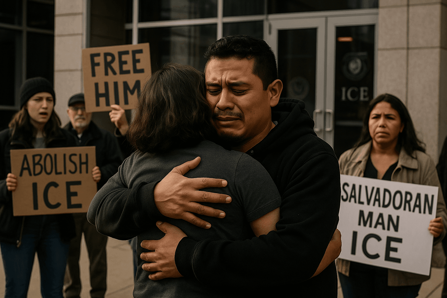 Judge Orders Release of Salvadoran Man, Baltimore ICE Office Sees Protest