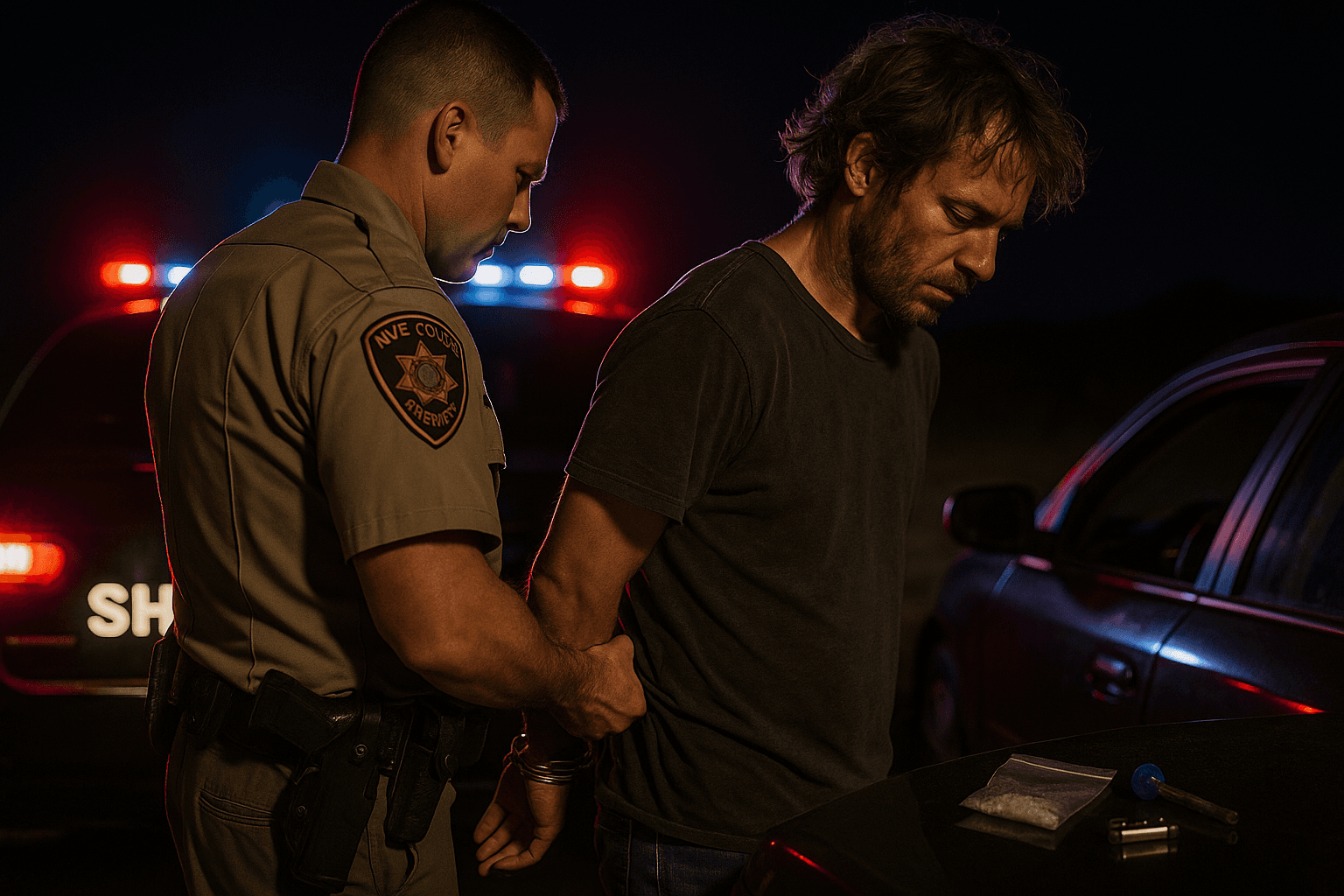 Late Night Traffic Stop Leads to Drug Arrest in Nye County