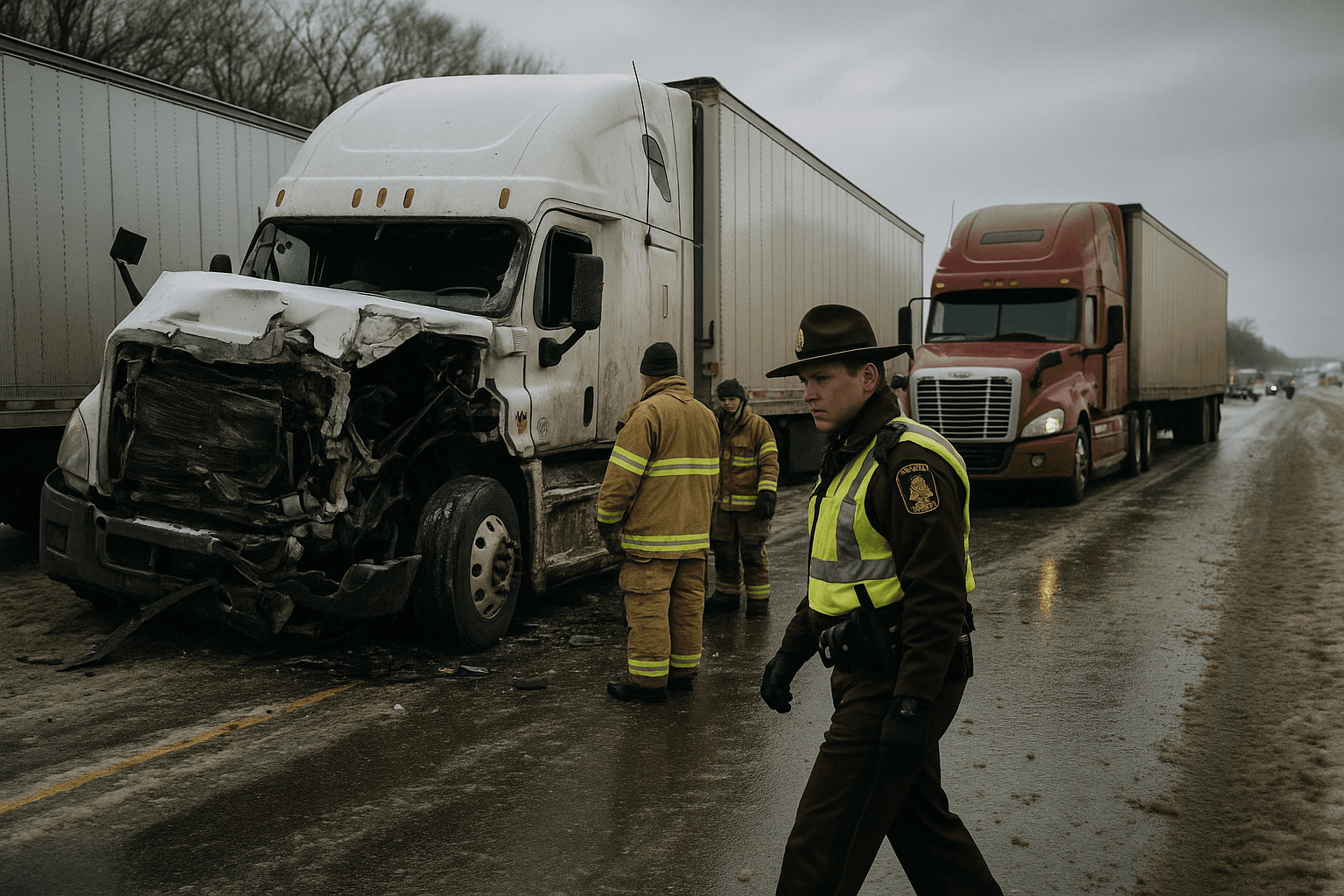 Two Semis Collide on Interstate 94 in Fergus Falls, One Injured