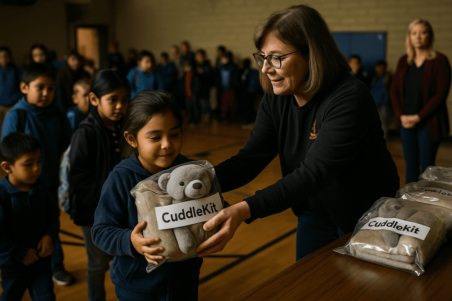 Local Charity Gives 280 Children CuddleKits, Strengthens School Community