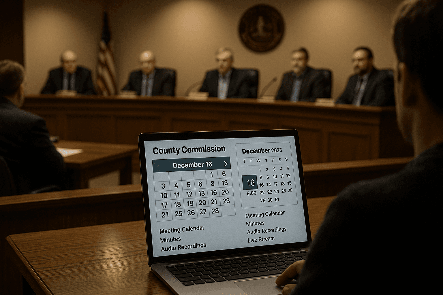 Stutsman County schedules December 16 Commission meeting, offers live access and records