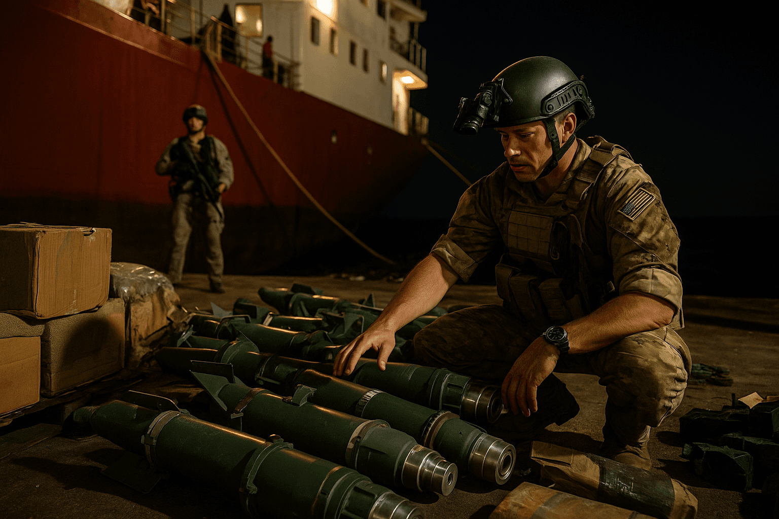 U.S. Forces Seized Military Components from Ship Bound for Iran