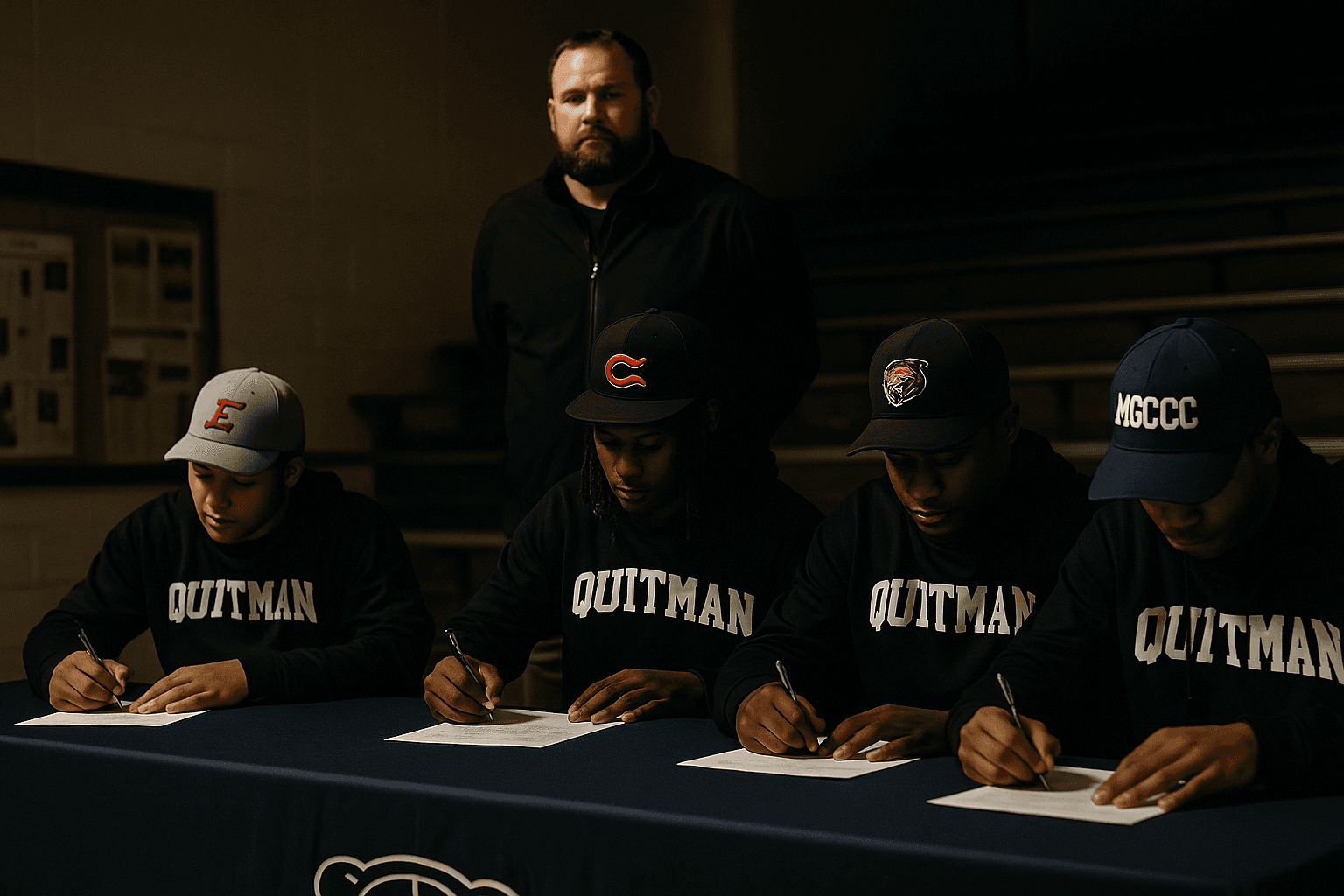 Four Quitman Panthers Sign With Mississippi Community Colleges, Continue Careers