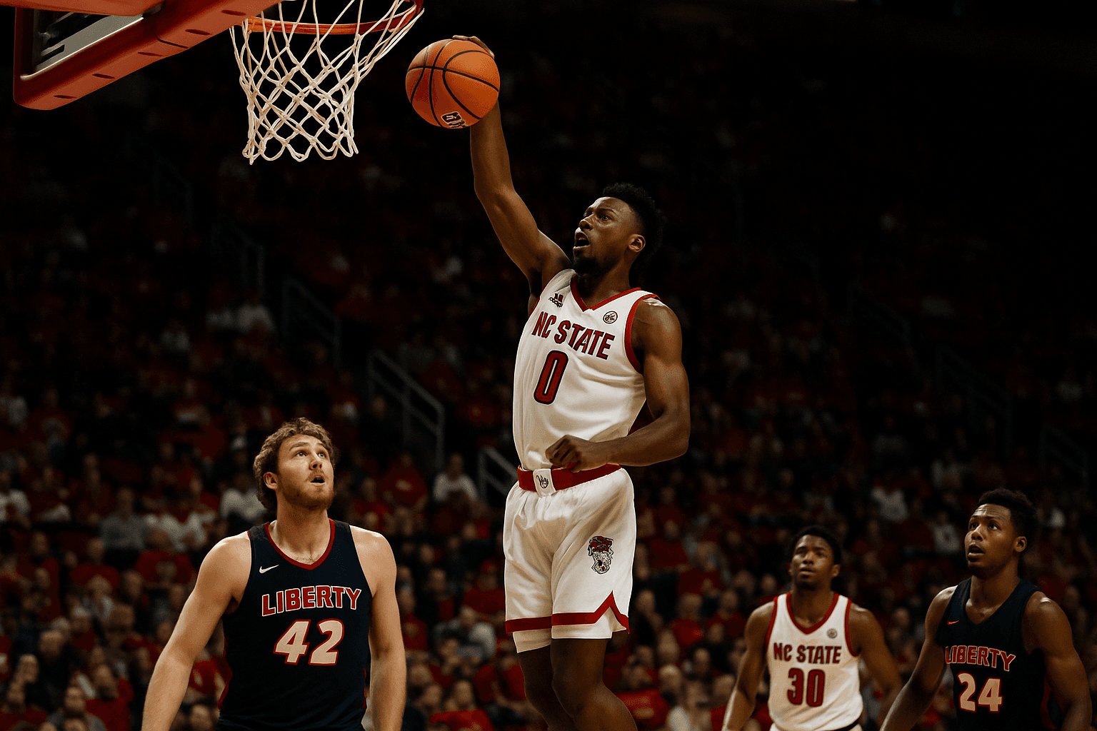 NC State Dominates Liberty, 85 to 45 Victory in Raleigh