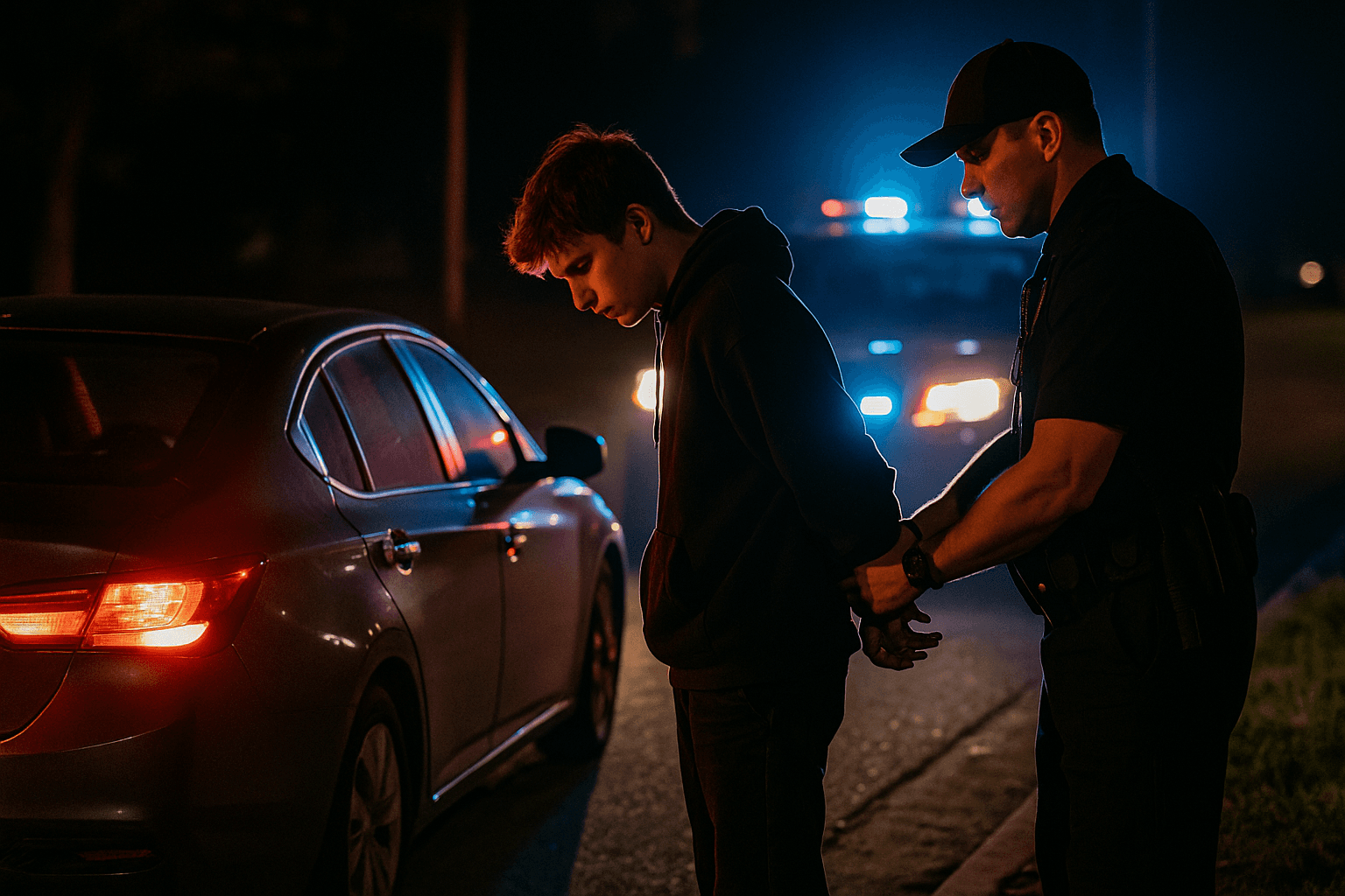 Juvenile flees traffic stop, pursuit ends with detention after license plate match