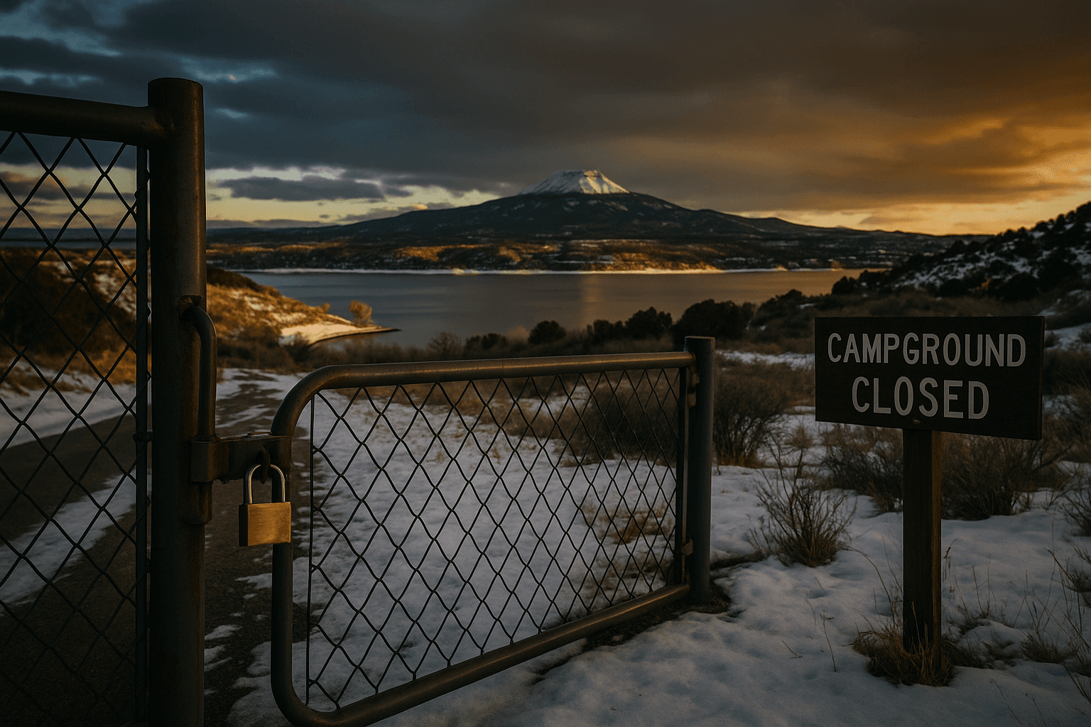 Trinidad Lake State Park, Access and Winter Changes Affect Visitors