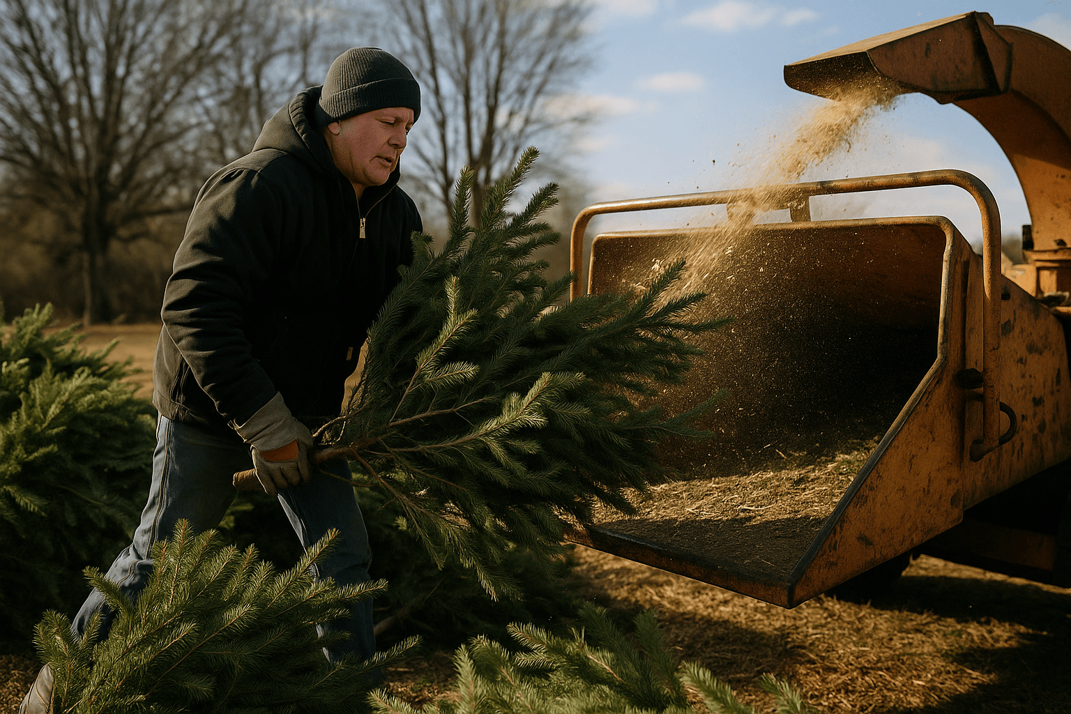 Guilford County Offers Free Christmas Tree Disposal and Chipping