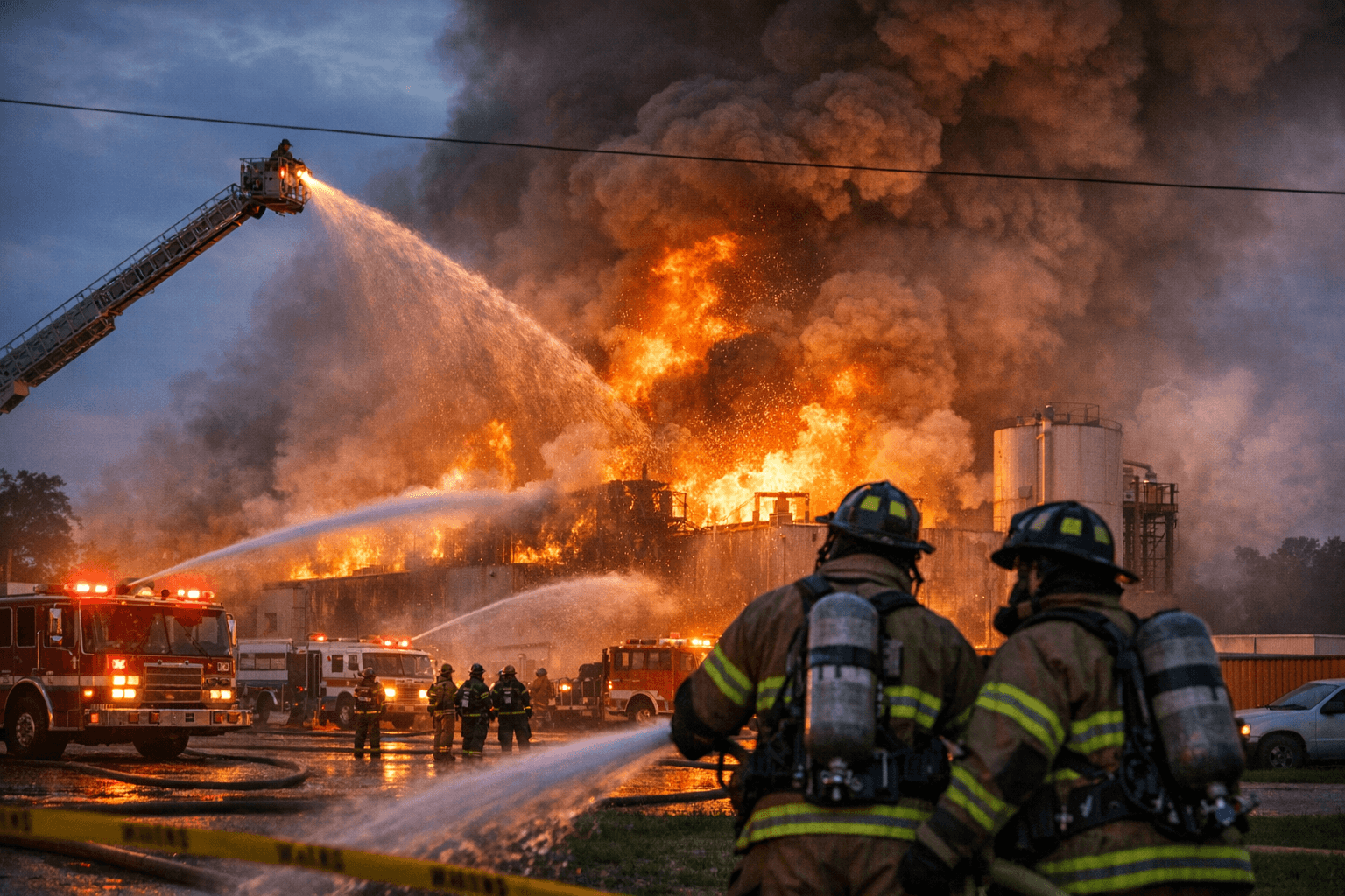 Large Fire Erupts at ILMO Products Plant in Mattoon