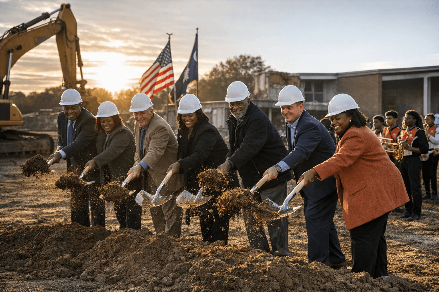 Allendale County Breaks Ground on New School Performing Arts Center