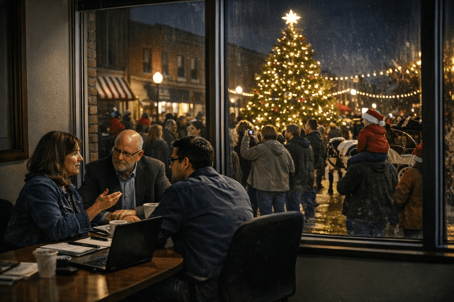 Chamber coordinates business support and holiday events, city gathers today